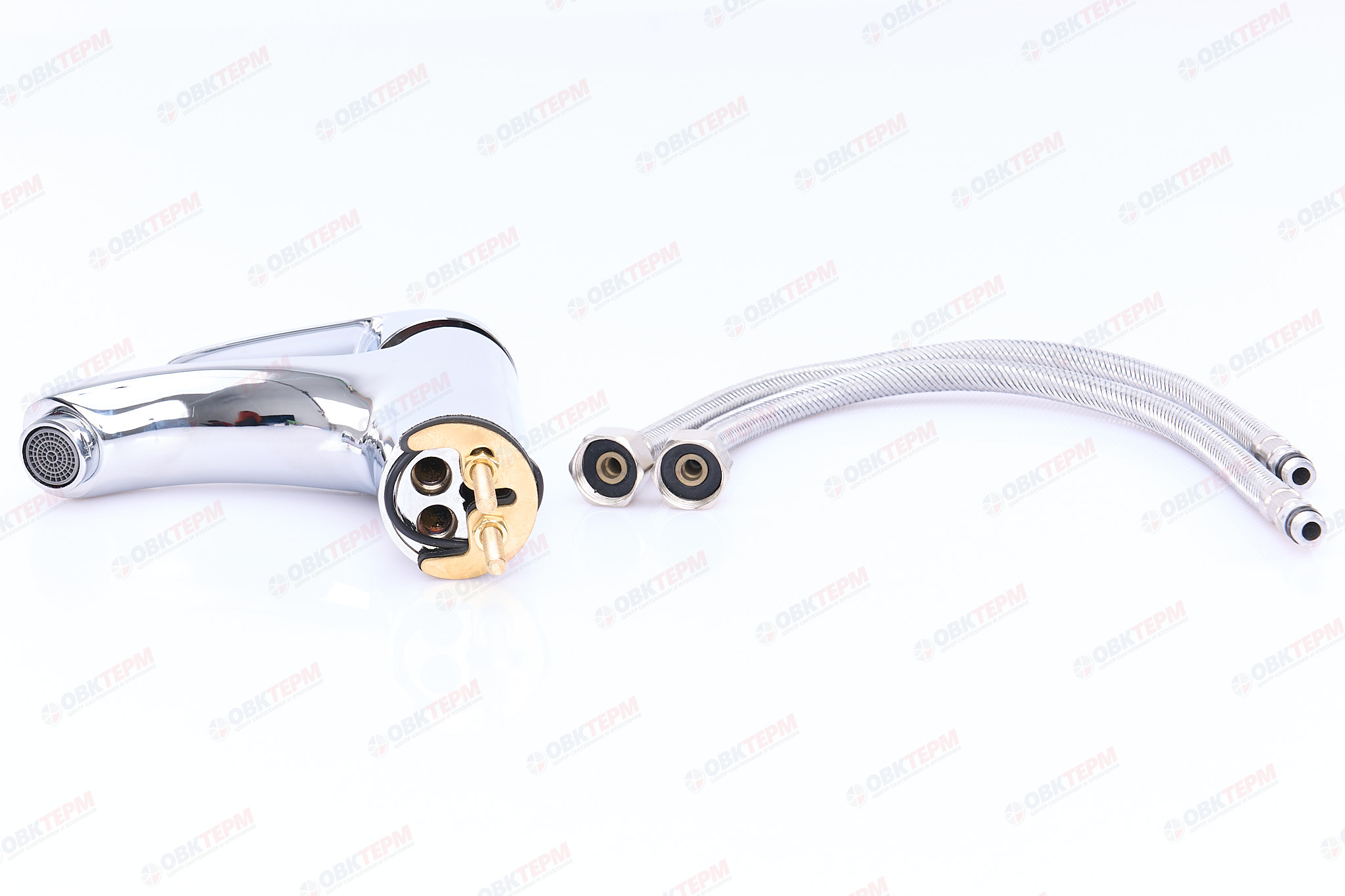 Смеситель д/умывальника CHAMPION MARS  001  (Ø40, шпилька)  (12 шт/ящ) - миниатюра №6