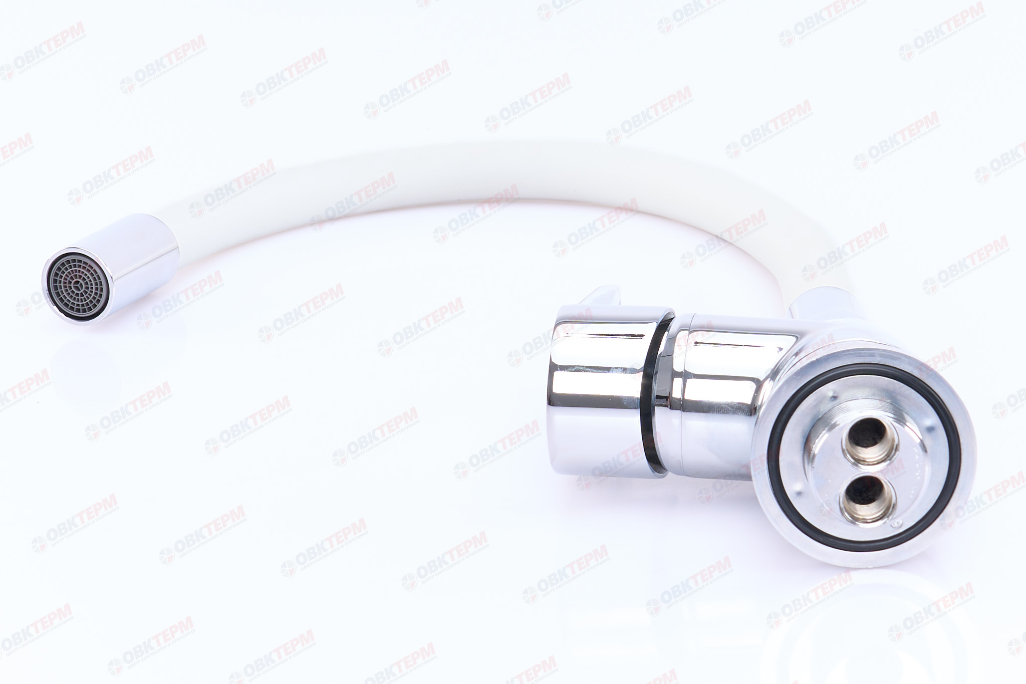 Смеситель д/кухни REFLECTOR MIXXUS ELBA 014 (NUT) WHITE Ø35 ГАЙКА без подводки  (12 шт/ящ) - миниатюра №2