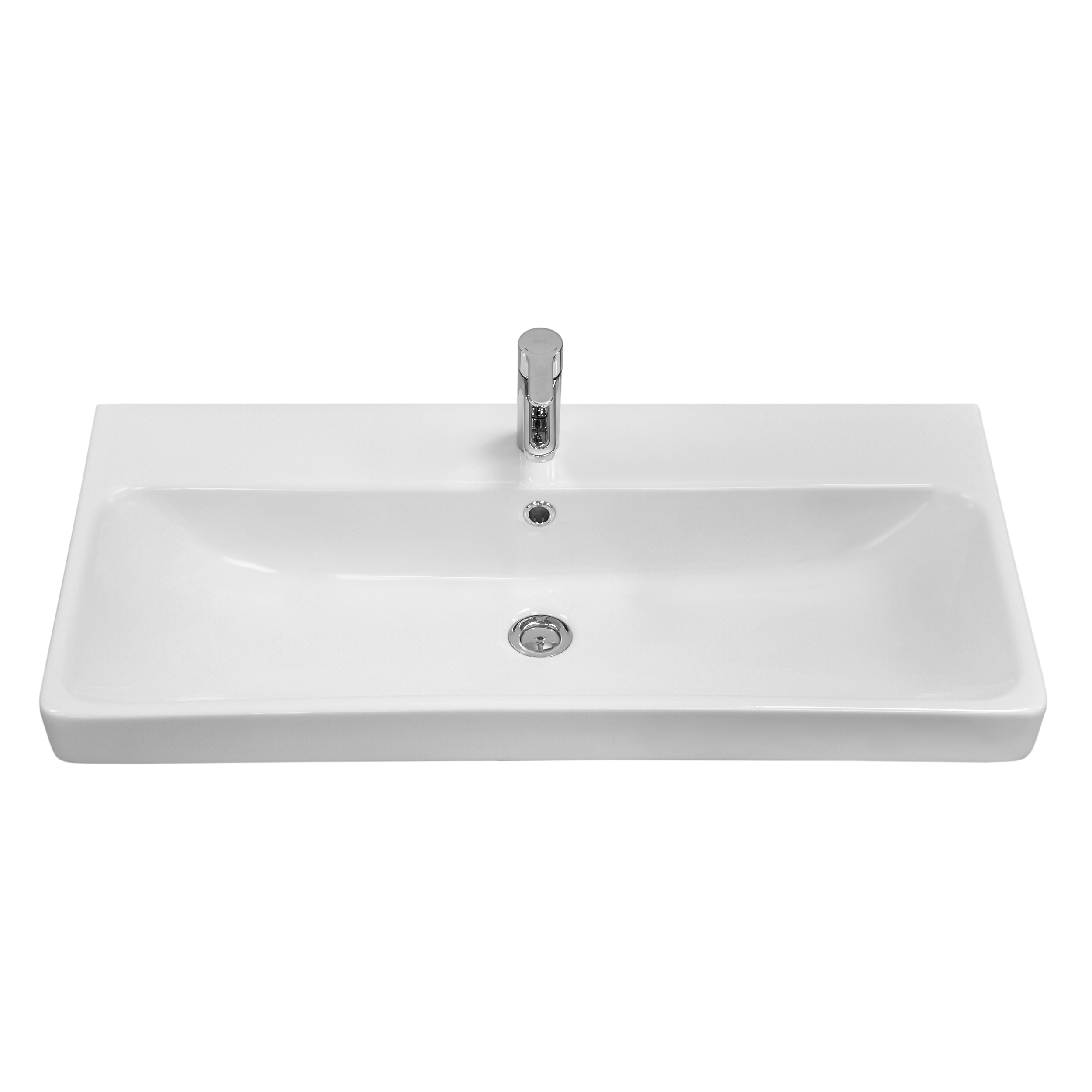Умывальник мебельный SANTEK Адриана-90 ШВГ 900х170х450 (только для мебели AQUATON) - изображение №1
