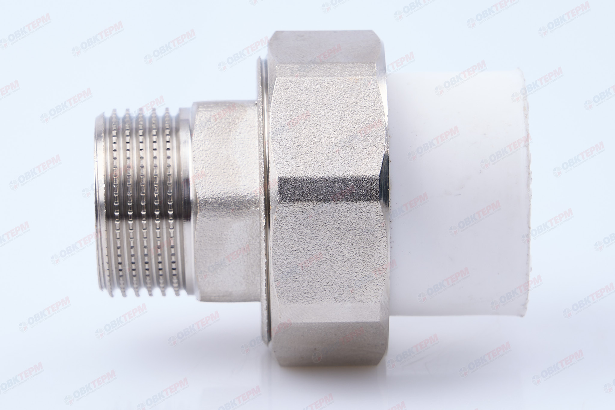 Разборное соединение  25 * 3/4" н    (белый)   (TIM) - Изображение №4