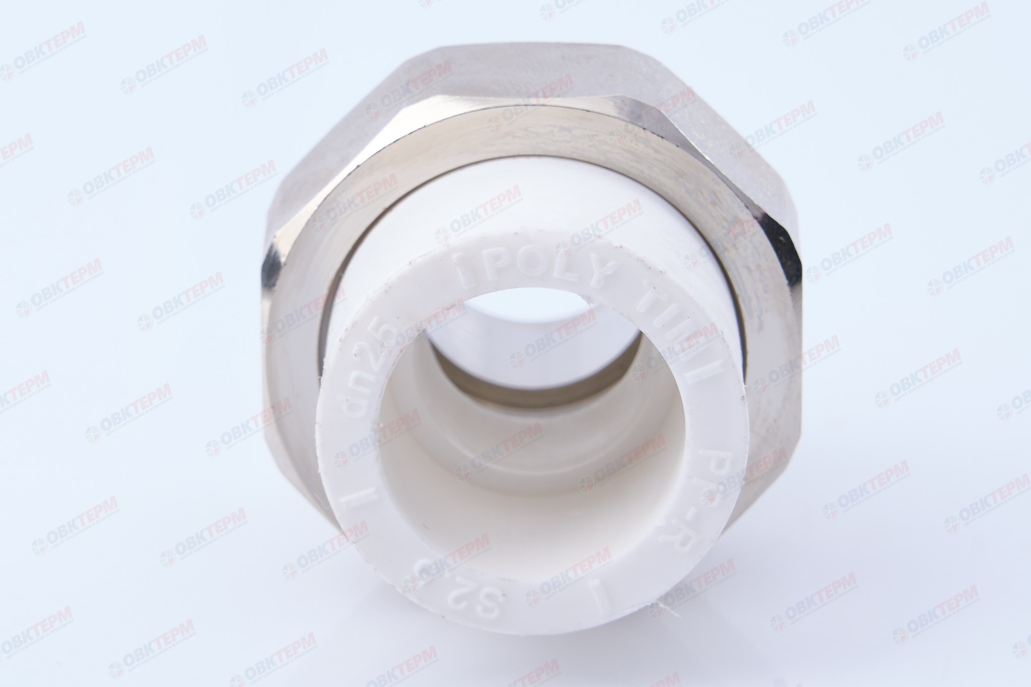 Разборное соединение  25 * 3/4" н    (белый)   (TIM) - Изображение №5