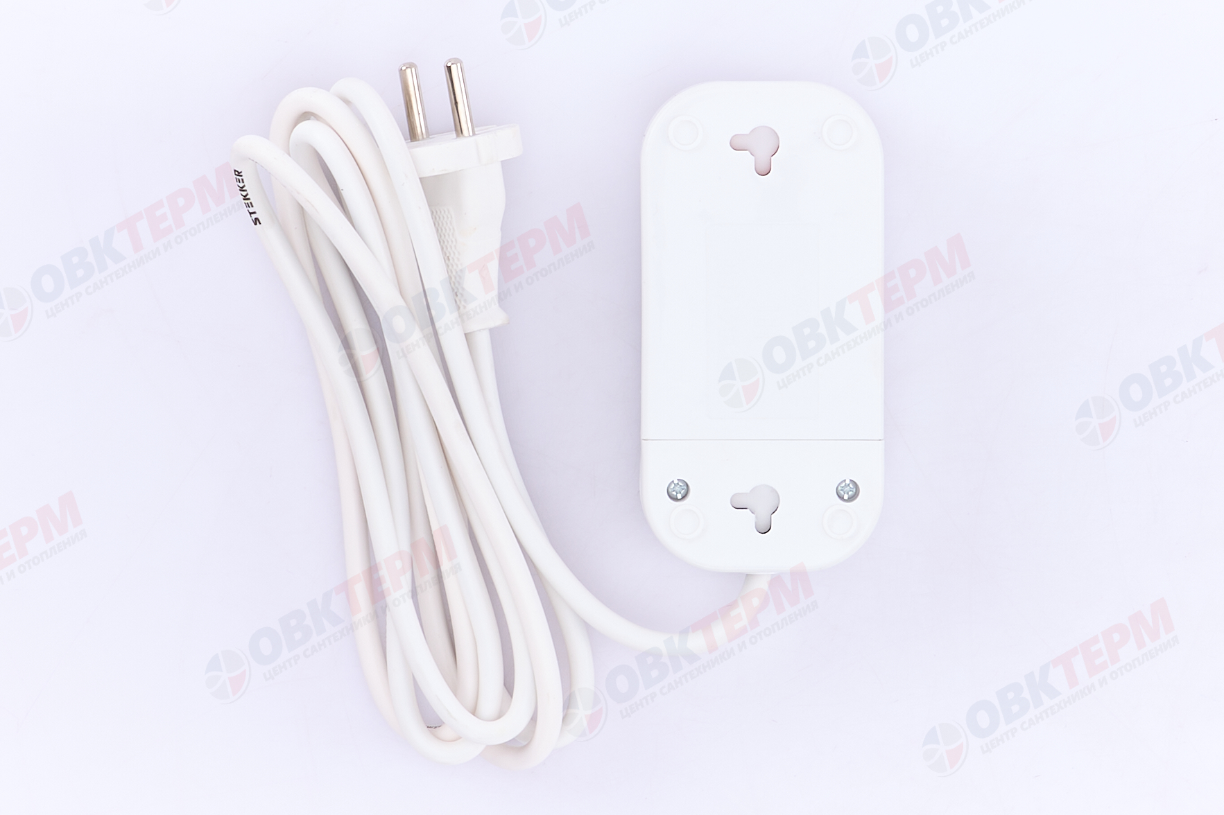 Удлинитель двухместный б/з 2x0,75, 2м, серия Home, STEKKER HM01-20-02 (У10-428), белый - миниатюра №6