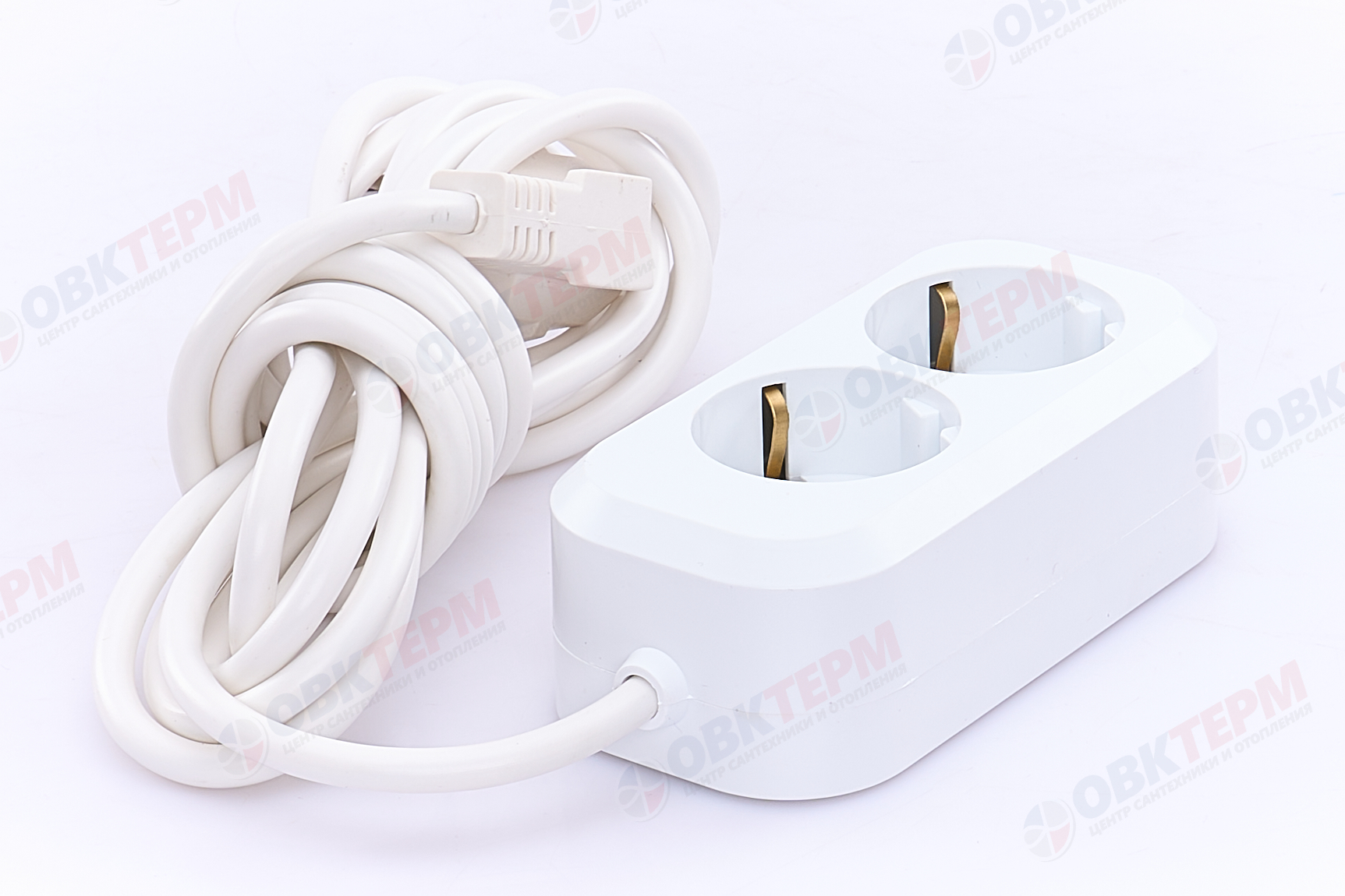 Удлинитель двухместный с/з 3x0,75, 3м, серия Home, STEKKER HM01-21-03  (У10-001), белый - Изображение №4