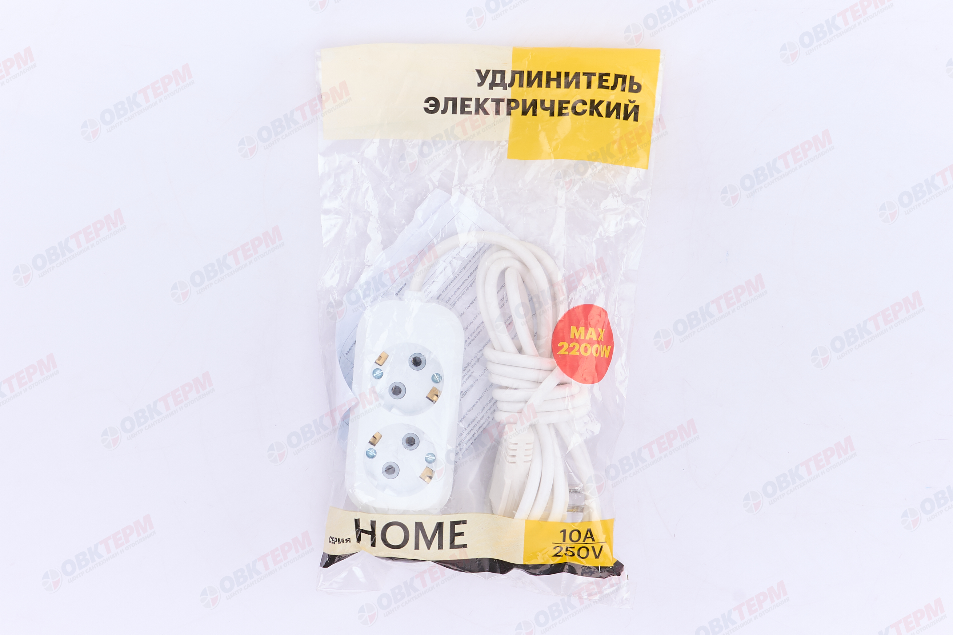 Удлинитель двухместный с/з 3x0,75, 3м, серия Home, STEKKER HM01-21-03  (У10-001), белый - миниатюра №8