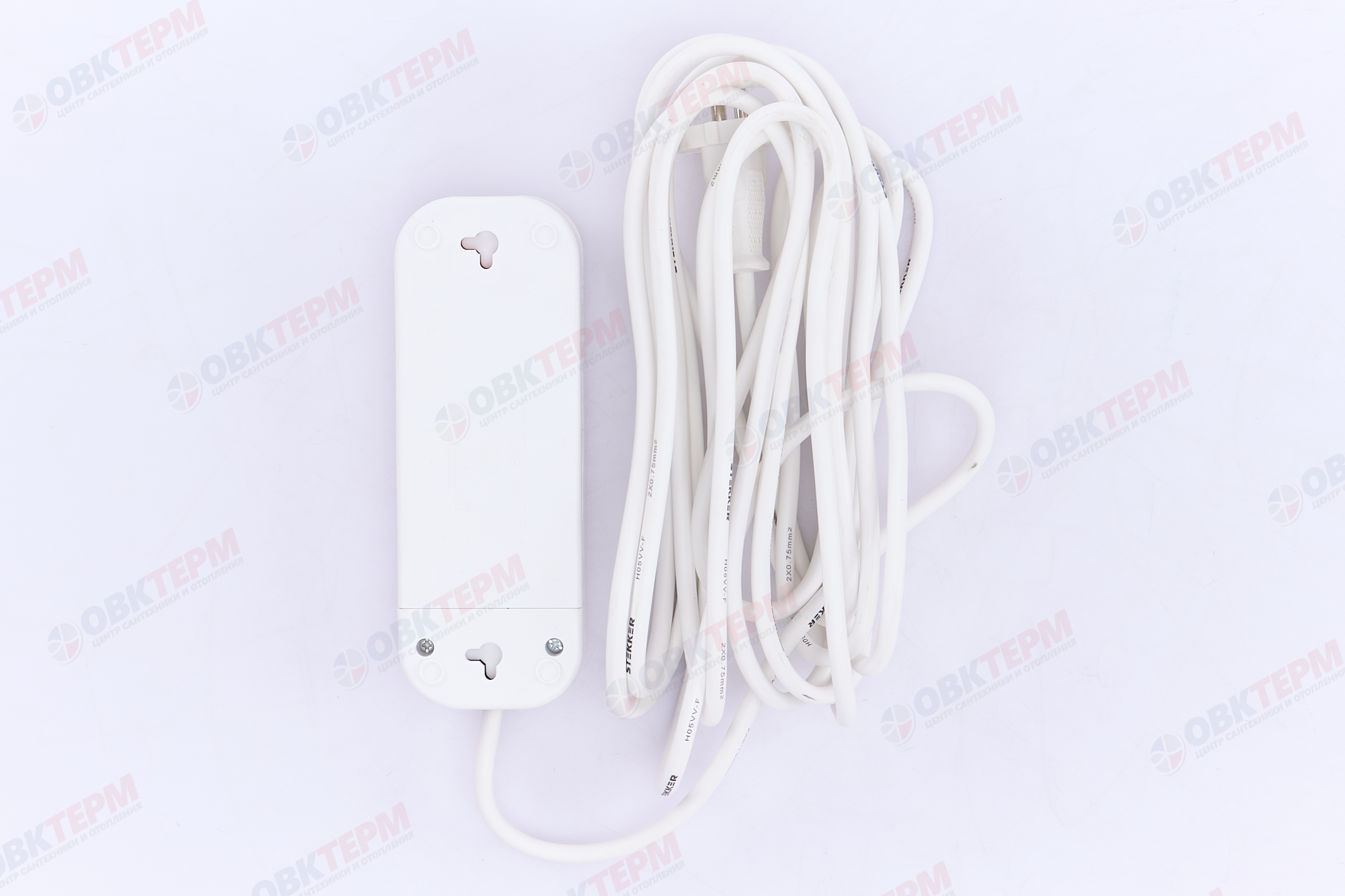 Удлинитель трехместный б/з, 2x0,75, 5м, серия Home, STEKKER HM01-30-05  (У10-430), белый - миниатюра №8