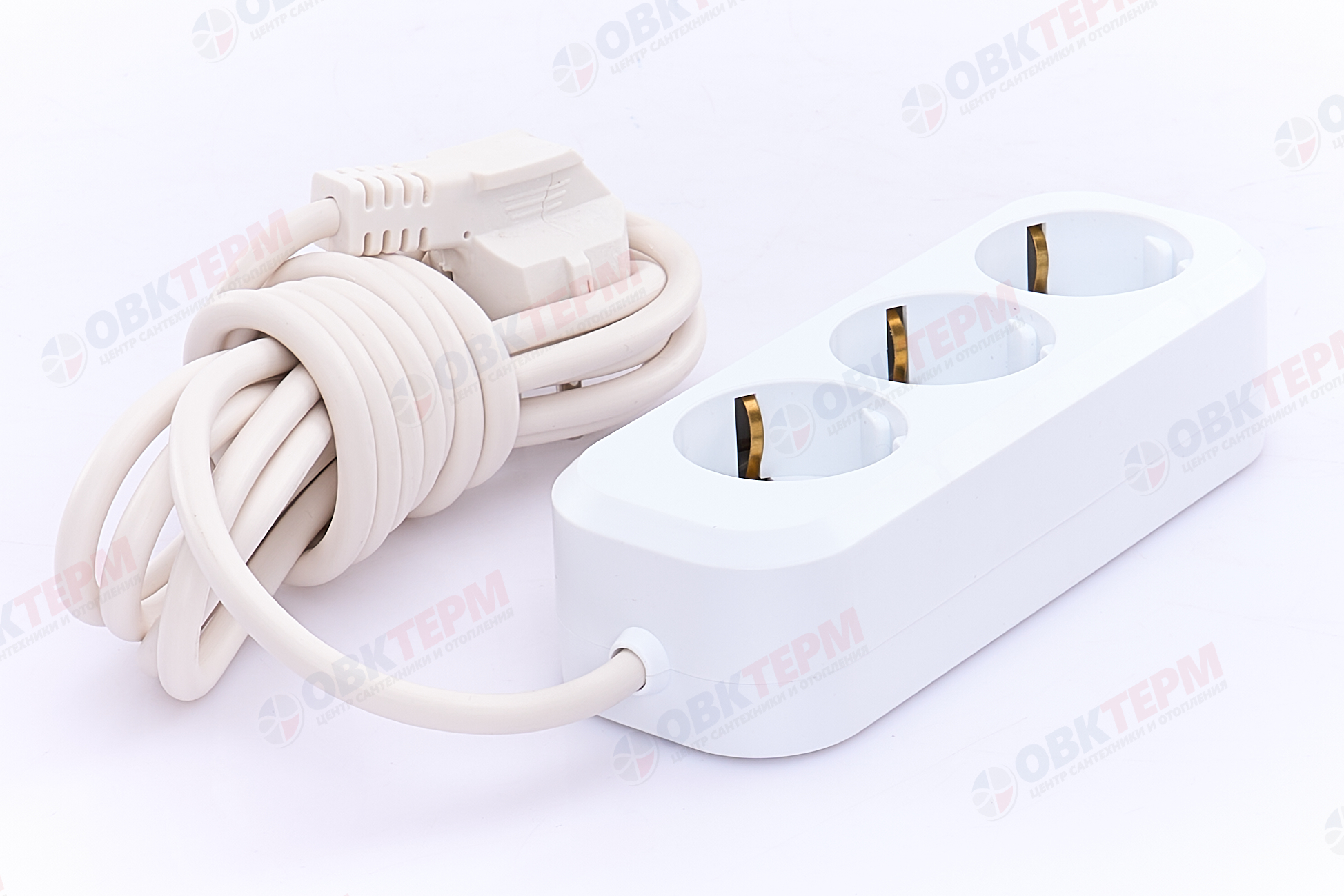 Удлинитель трехместный с/з 3x0,75, 3м, серия Home, STEKKER HM01-31-03 (У10-002), белый - миниатюра №8