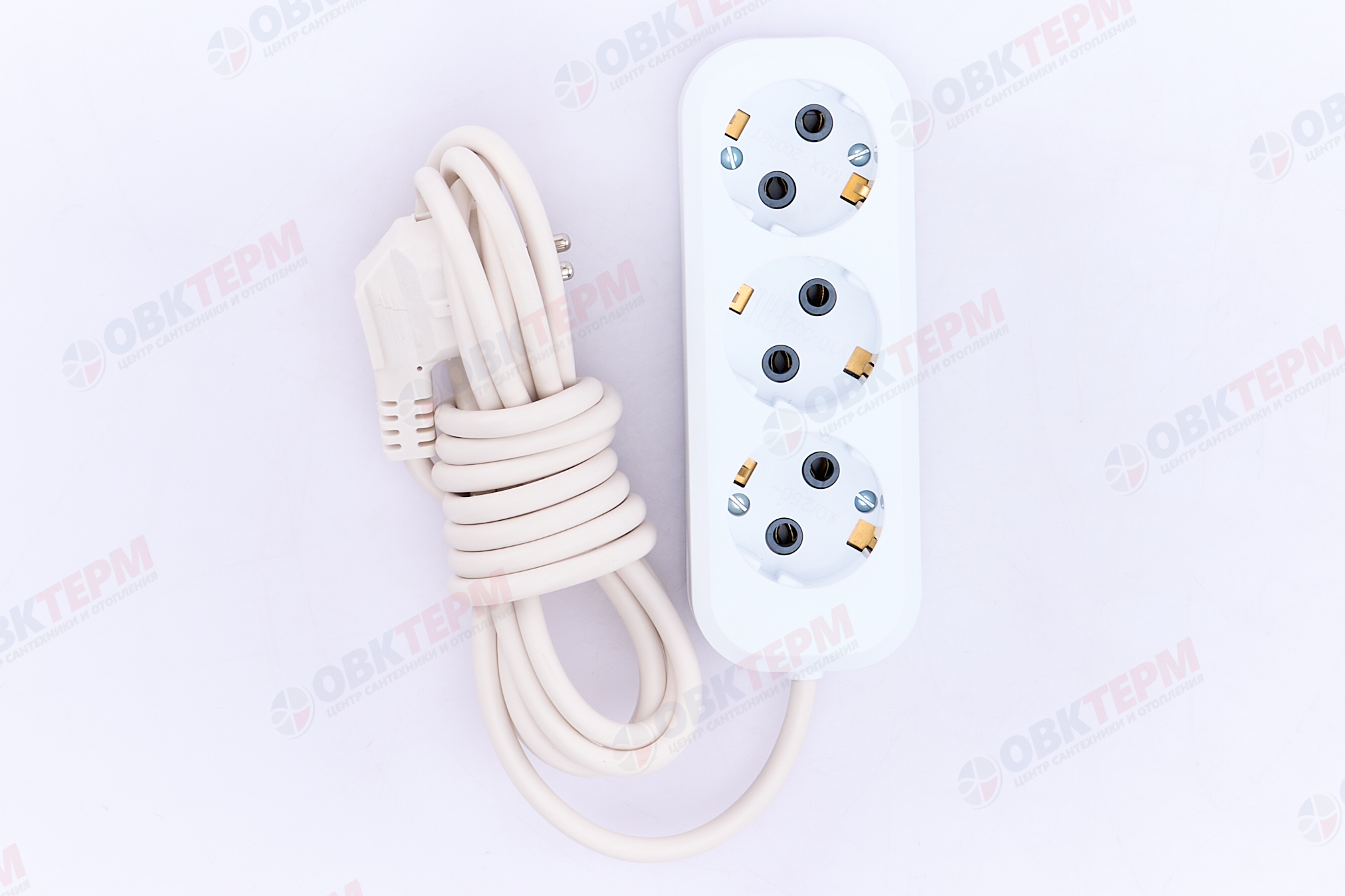 Удлинитель трехместный с/з 3x0,75, 3м, серия Home, STEKKER HM01-31-03 (У10-002), белый - миниатюра №9