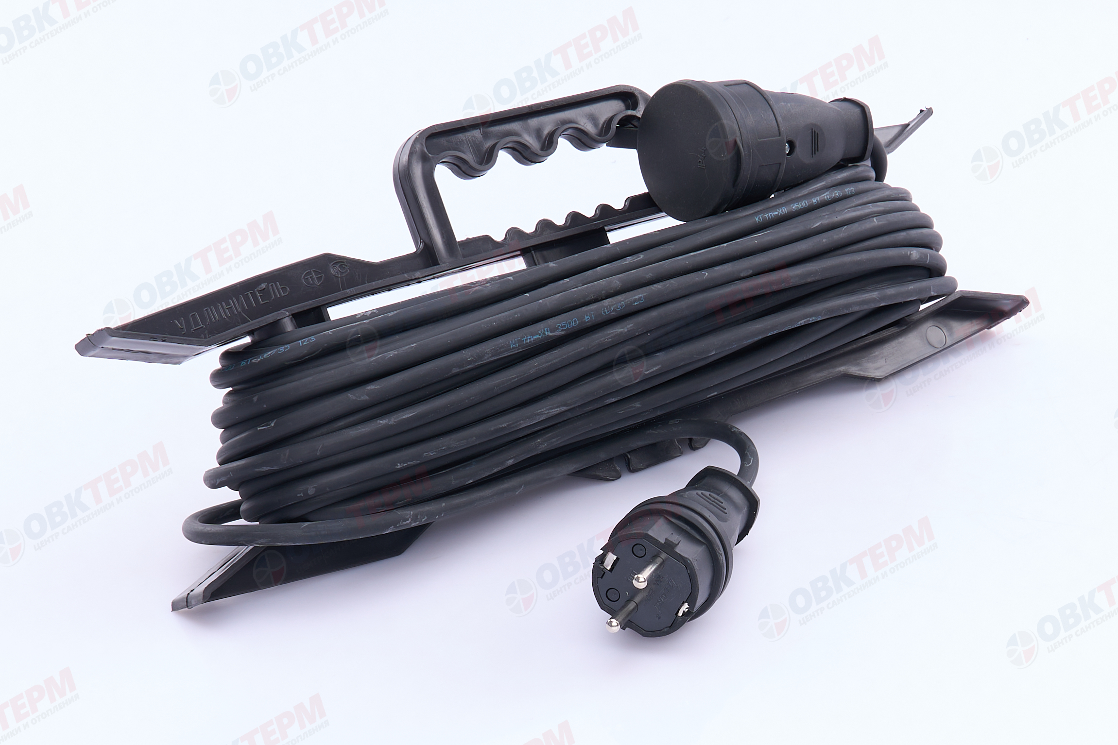 Удлинитель на рамке 1-местный с/з, 3*1,5, 20м, черный, STEKKER PRF22-31-20 (50028) - миниатюра №6