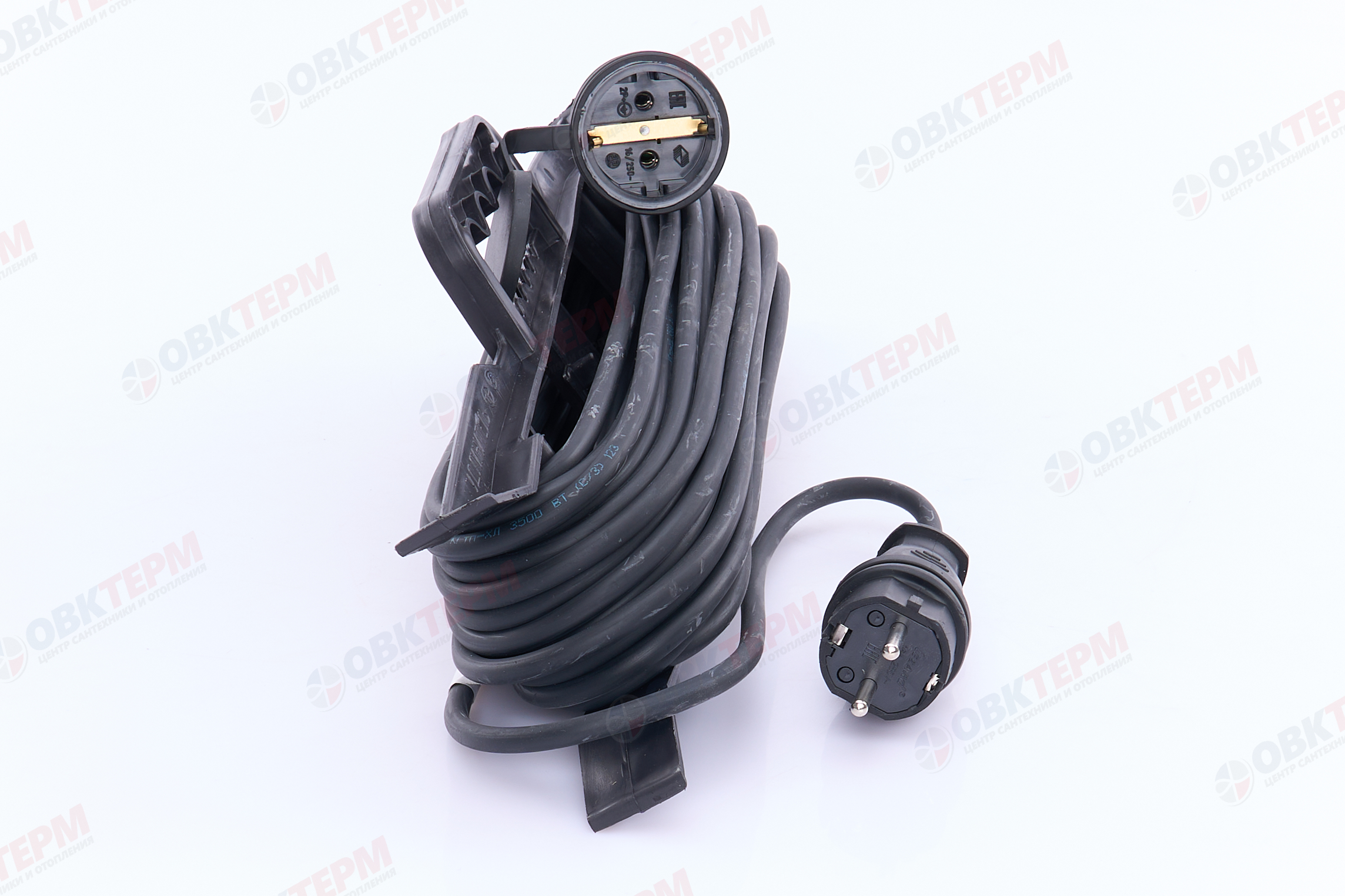 Удлинитель на рамке 1-местный с/з, 3*1,5, 20м, черный, STEKKER PRF22-31-20 (50028) - миниатюра №7