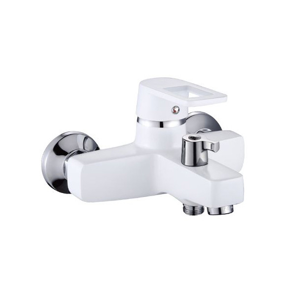 Смеситель д/ванны корот. ZERIX Z3030-7  WHITE  (10 шт/ящ) - изображение №1