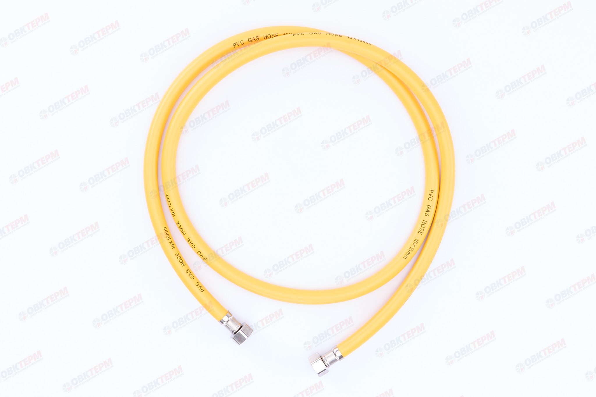 Шланг ЖЕЛТЫЙ газовый   1/2 ГГ  180 см              "OVERCON"      (50) - Изображение №3