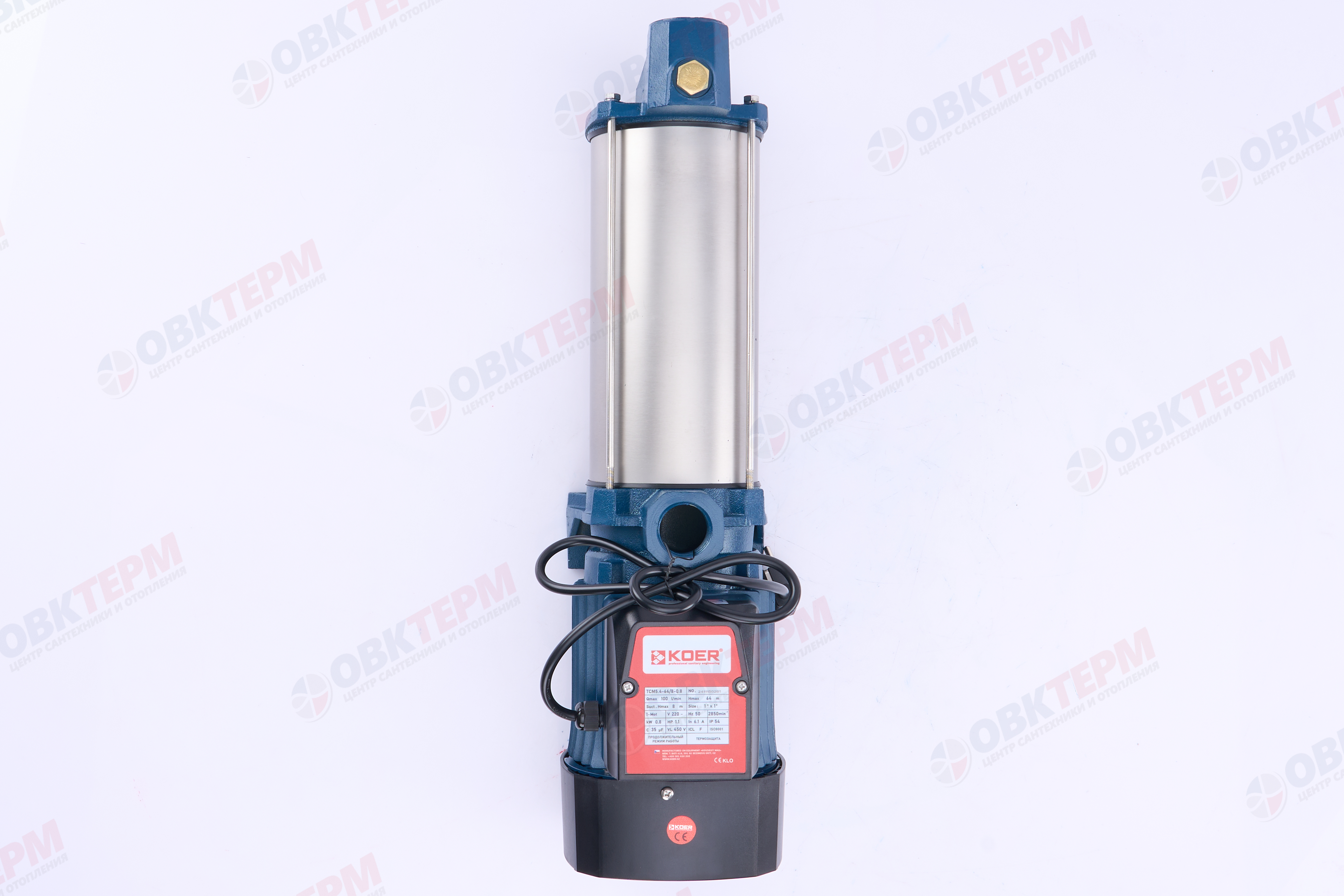 Насос многоступенчатый TCM5.4-64/8-0.8 KOER (0,8кВт/100л/мин/64м.) - миниатюра №5