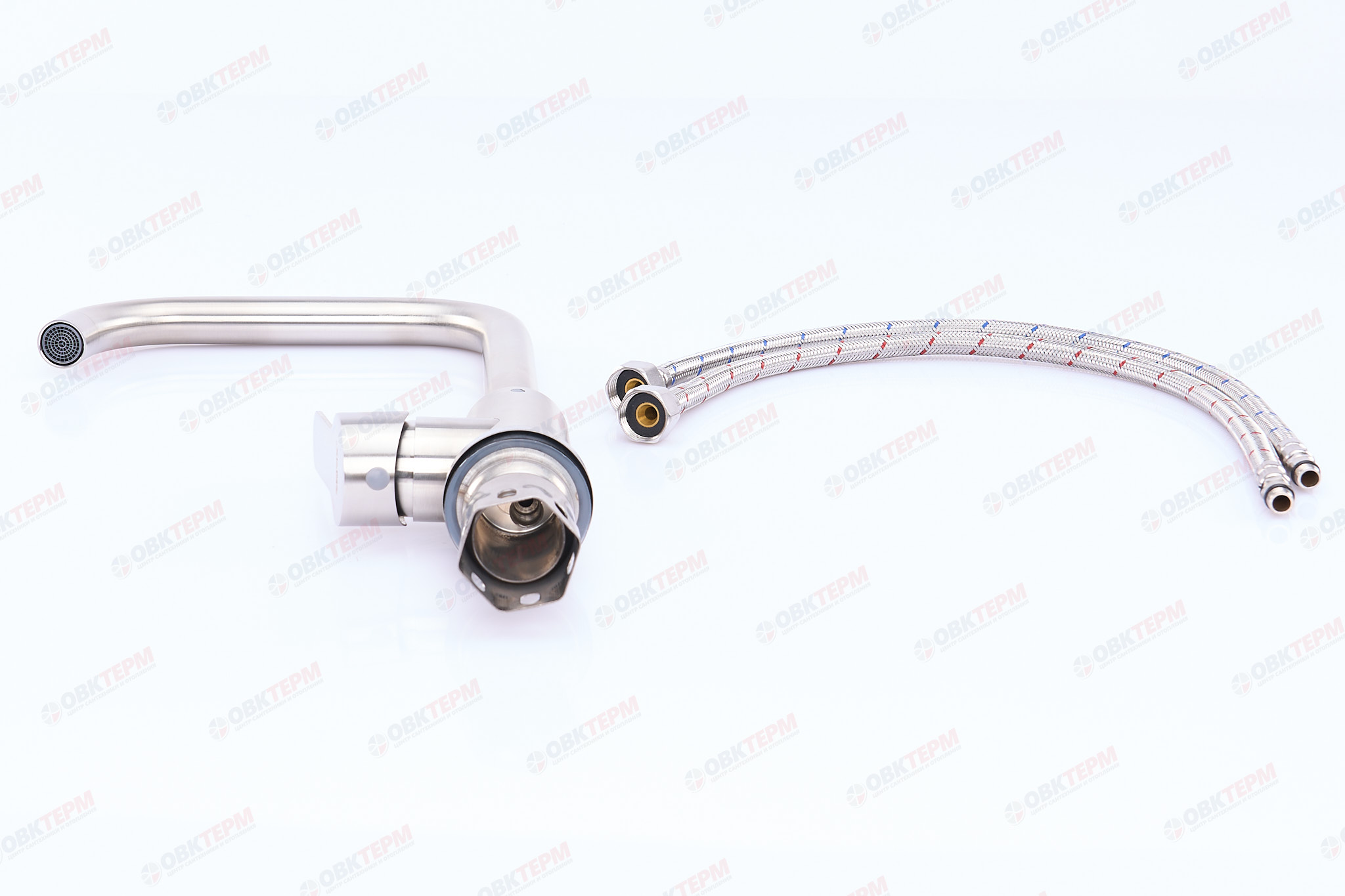 Смеситель д/кухни нерж/сталь ZERIX DAX-011G 10 шт/ящ - миниатюра №4