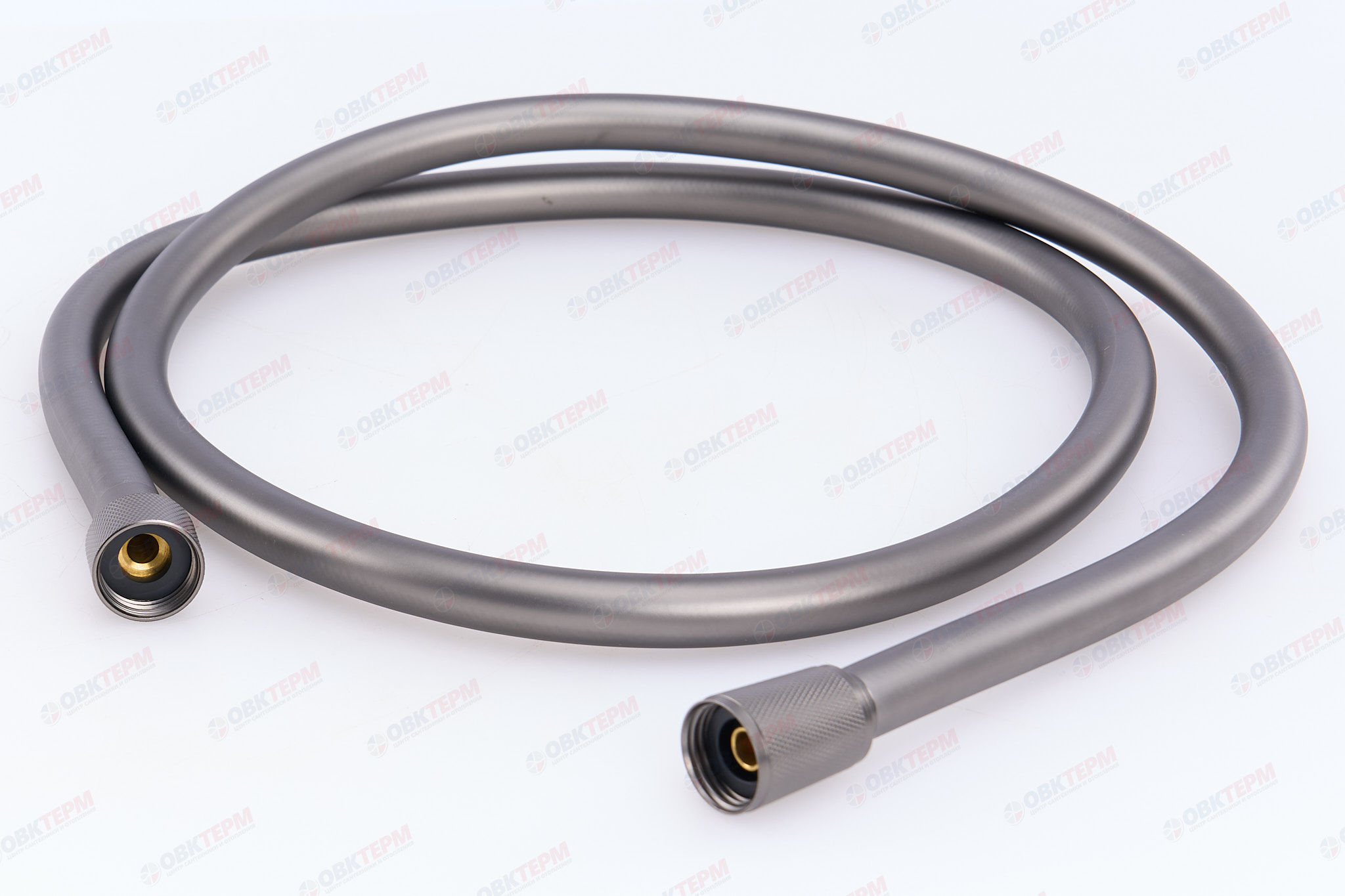 Шланг д/душа KOER KB-0803-150-07 силиконовый 150 см (Цвет графит) (30 шт/ящ) - Изображение №1