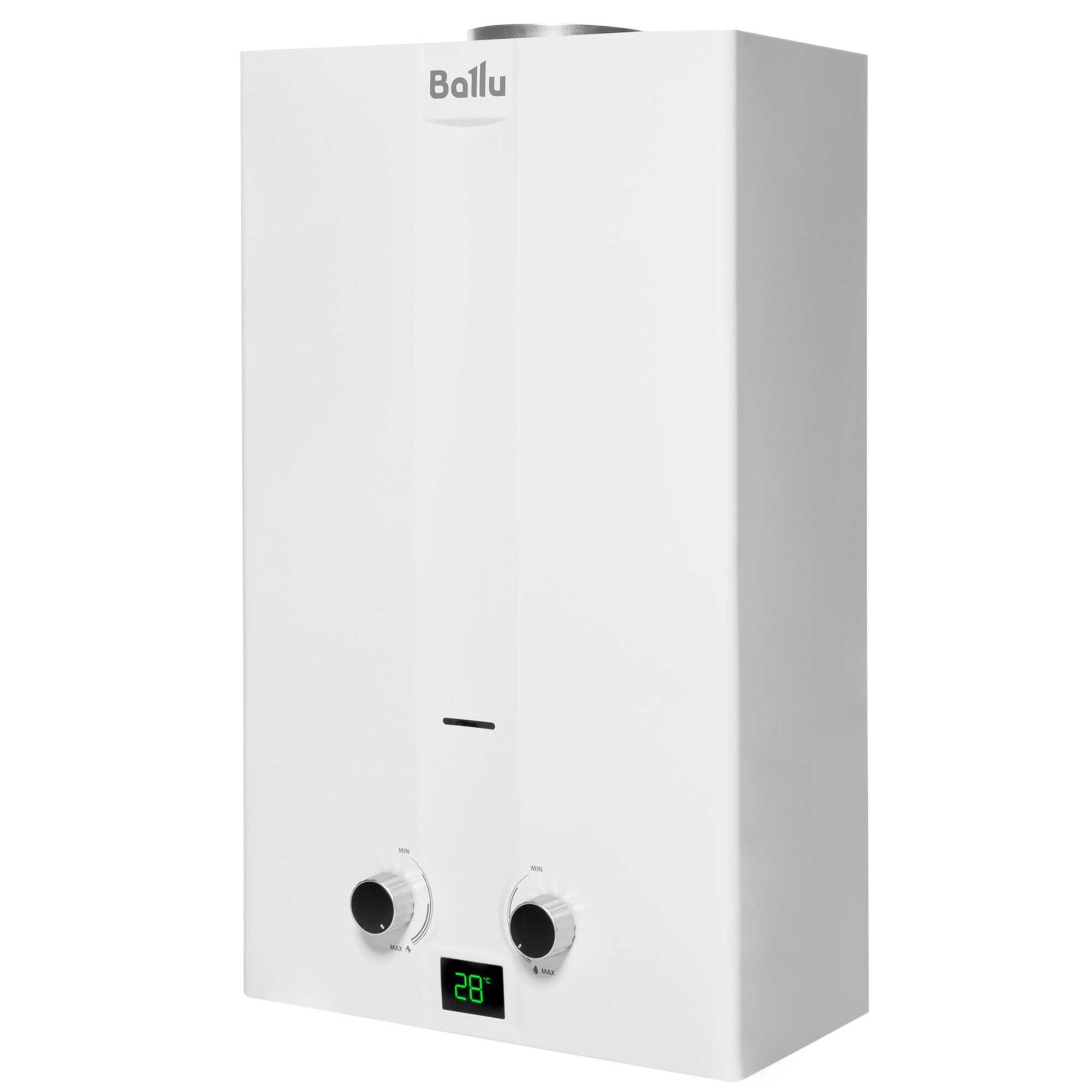 Колонка газовая Ballu GWH   10 Fiery (белая)  (10л/20кВт) - Изображение №1