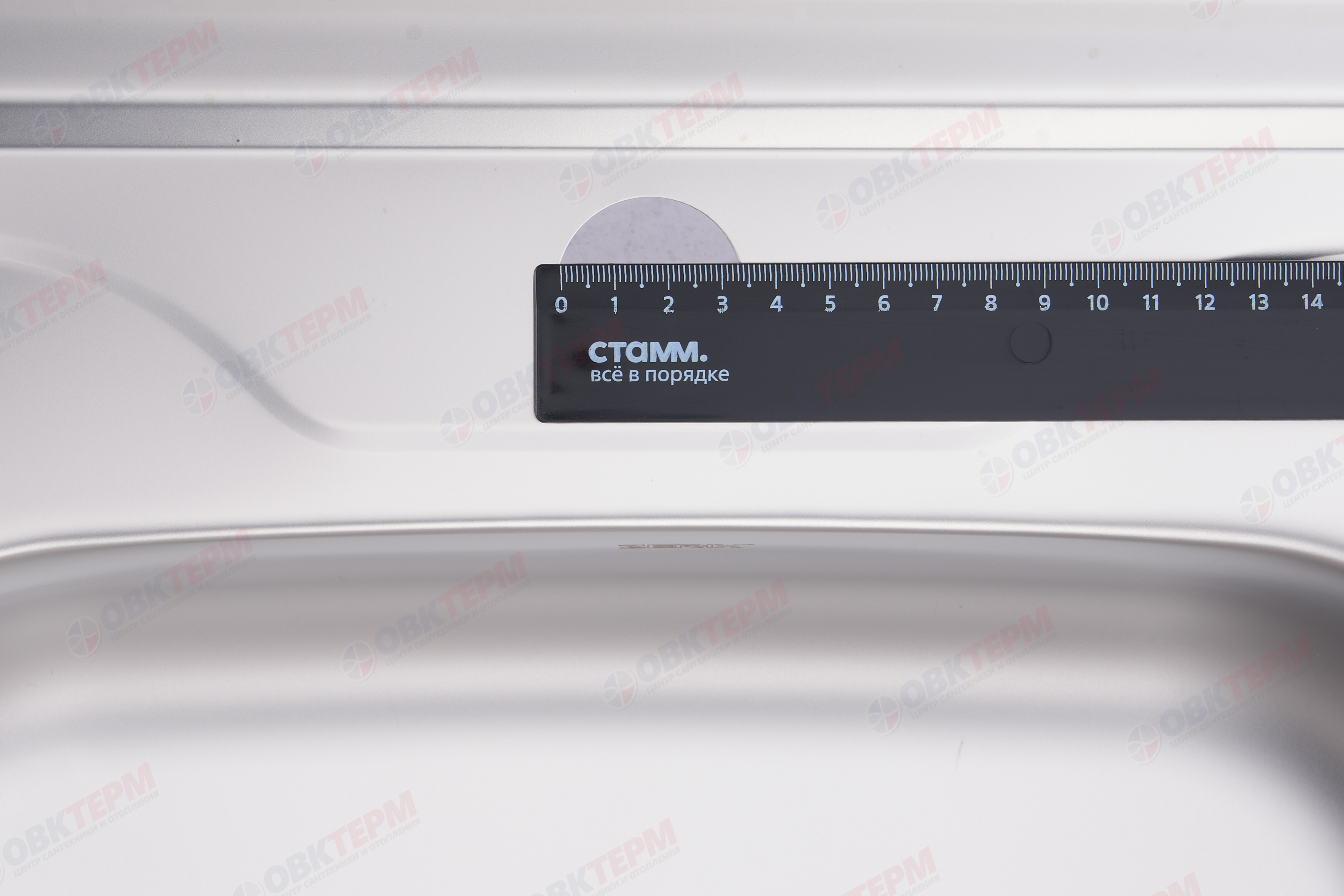 ZERIX мойка Z8060R-04-160E (SATIN) НАКЛАДНАЯ / без сифона (10шт/ящ) - Изображение №4