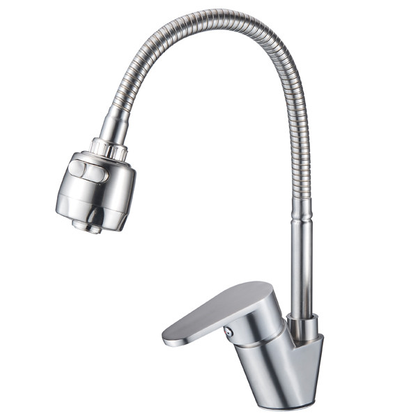 Смеситель д/кухни нерж/сталь REFLECTOR ZERIX ASA-011 10 шт/ящ - изображение №1