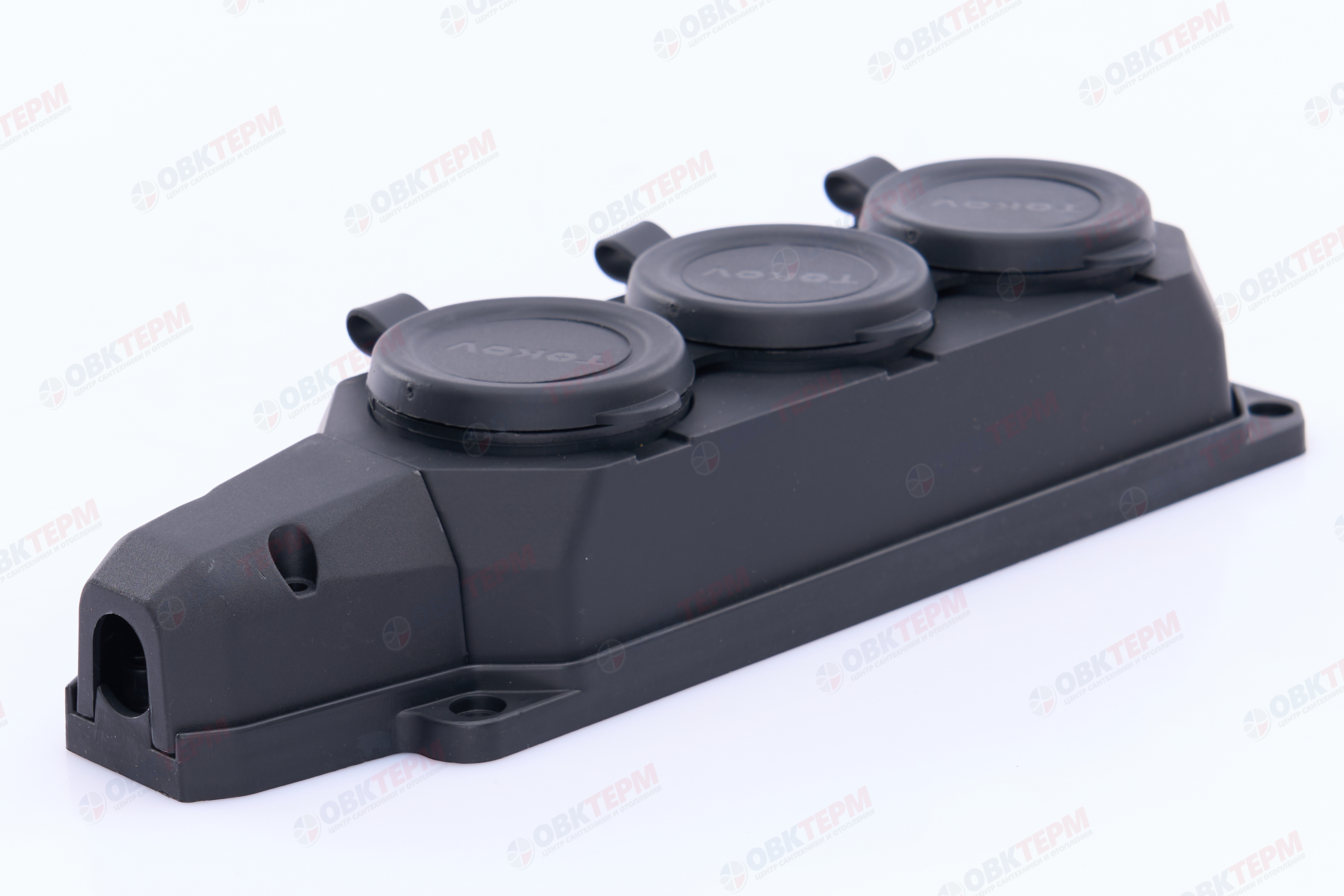 Колодка удлинителя 3-м 16А с заземл. каучук TOKOV ELECTRIC TKE-C05-KK3-Z - Изображение №2