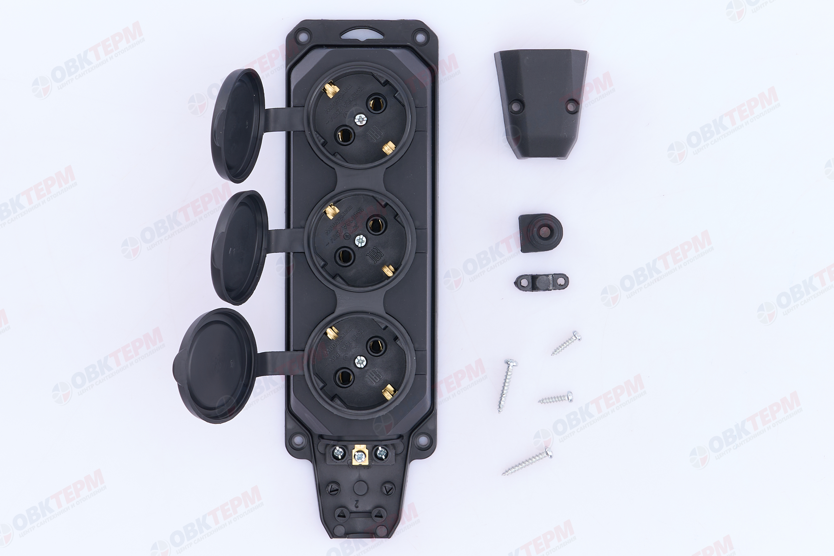 Колодка удлинителя 3-м 16А с заземл. каучук TOKOV ELECTRIC TKE-C05-KK3-Z - миниатюра №8