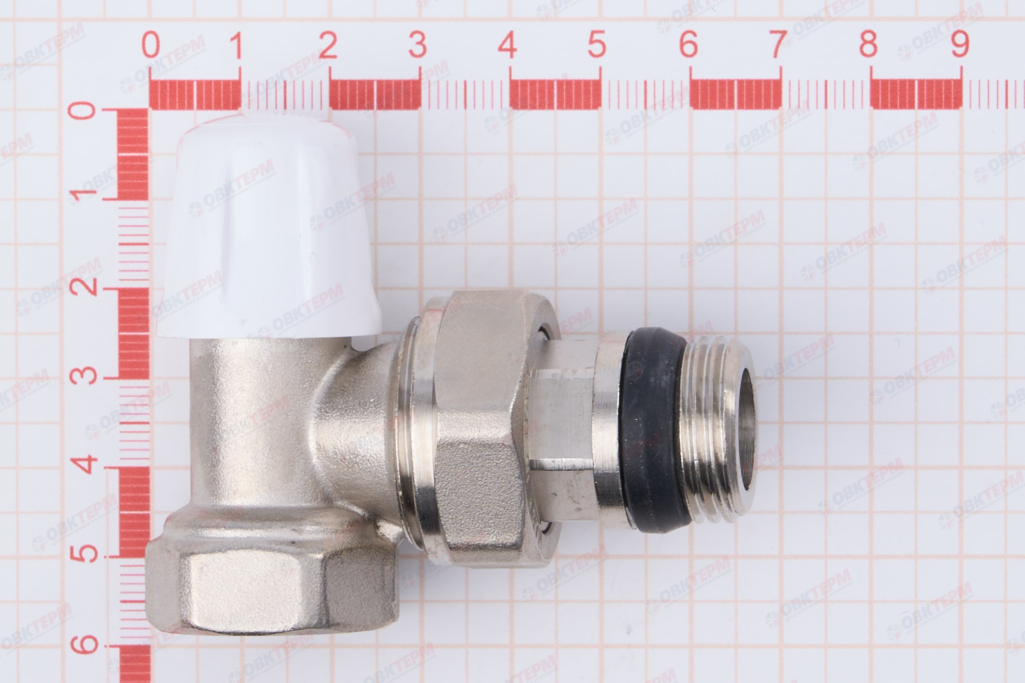 Кран рад.  ICMA нижний угловой 805 + 940 (антипротечка) 1/2"        (50) - миниатюра №6