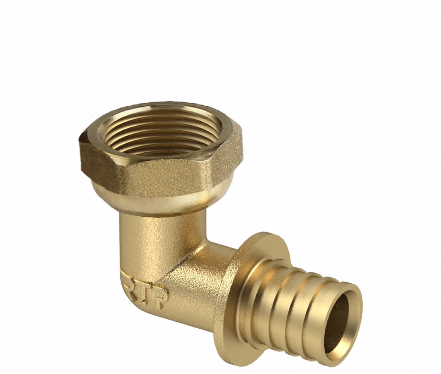 Угол аксиальный с накидной гайкой 16х1/2"    RTP   (250/10) - Изображение №1