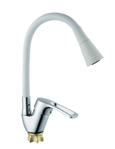 Смеситель д/кухни CHAMPION YUB 011-181 (NUT) REFL.WHITE силик.(10 шт/ящ) - Изображение №1