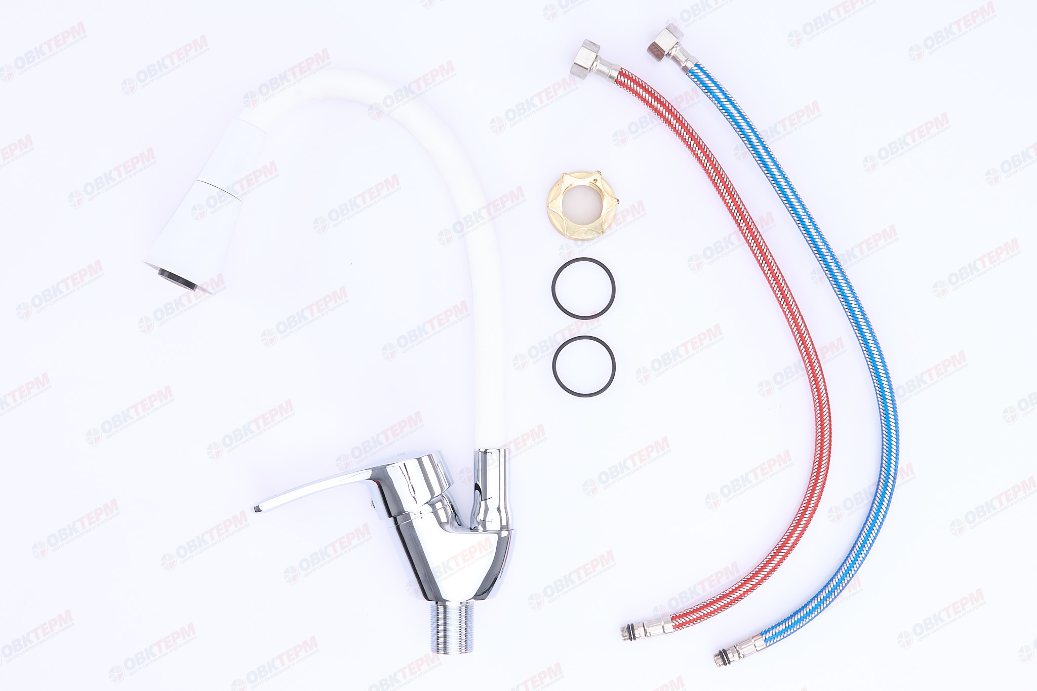 Смеситель д/кухни CHAMPION YUB 011-181 (NUT) REFL.WHITE силик.(10 шт/ящ) - Изображение №3