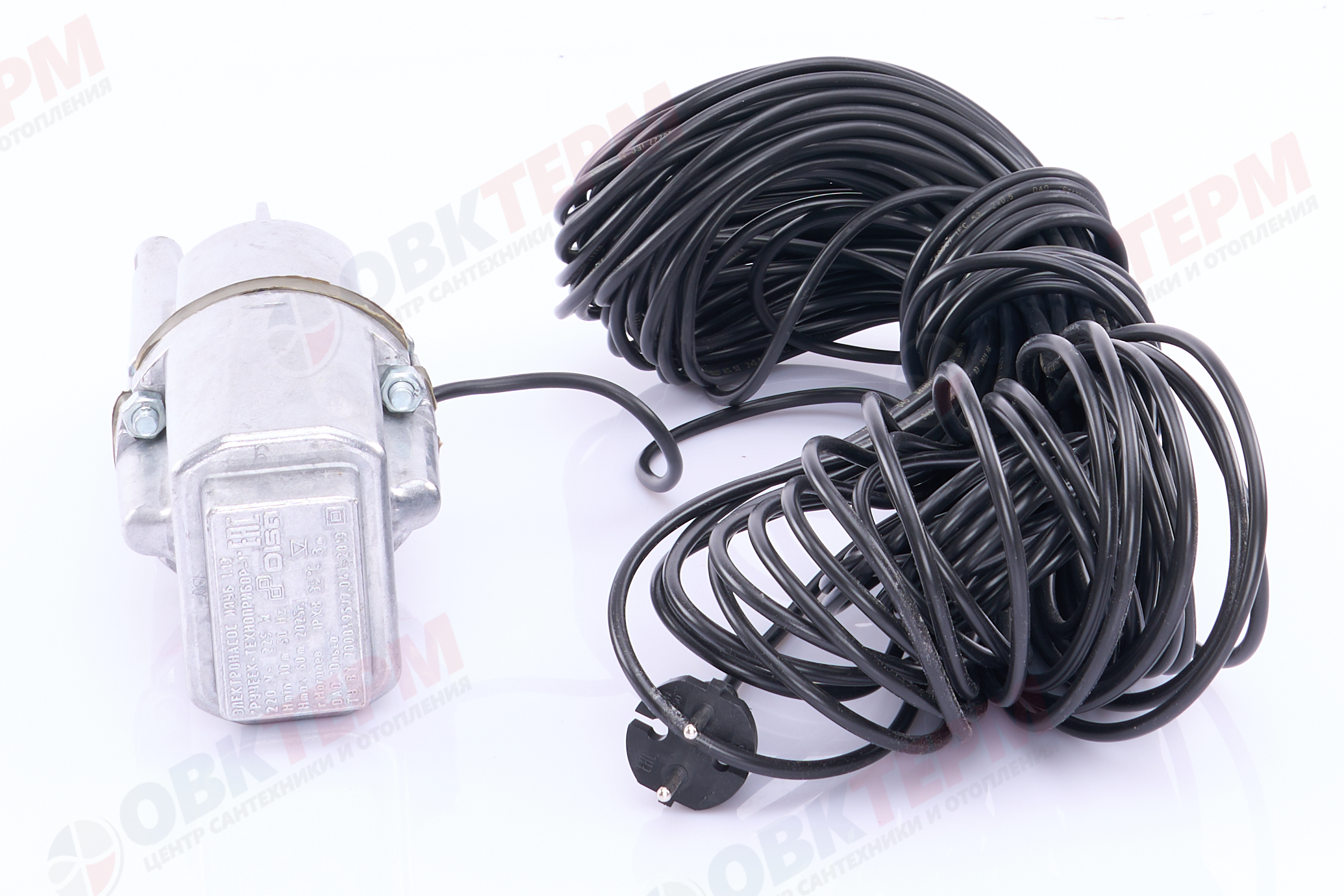 Насос Ручеек-Техноприбор 40метров кабл. (верхний забор, алюм, ТУ 18С) ОРИГИНАЛ (0,28кВт/18л.м./60м.) - миниатюра №6