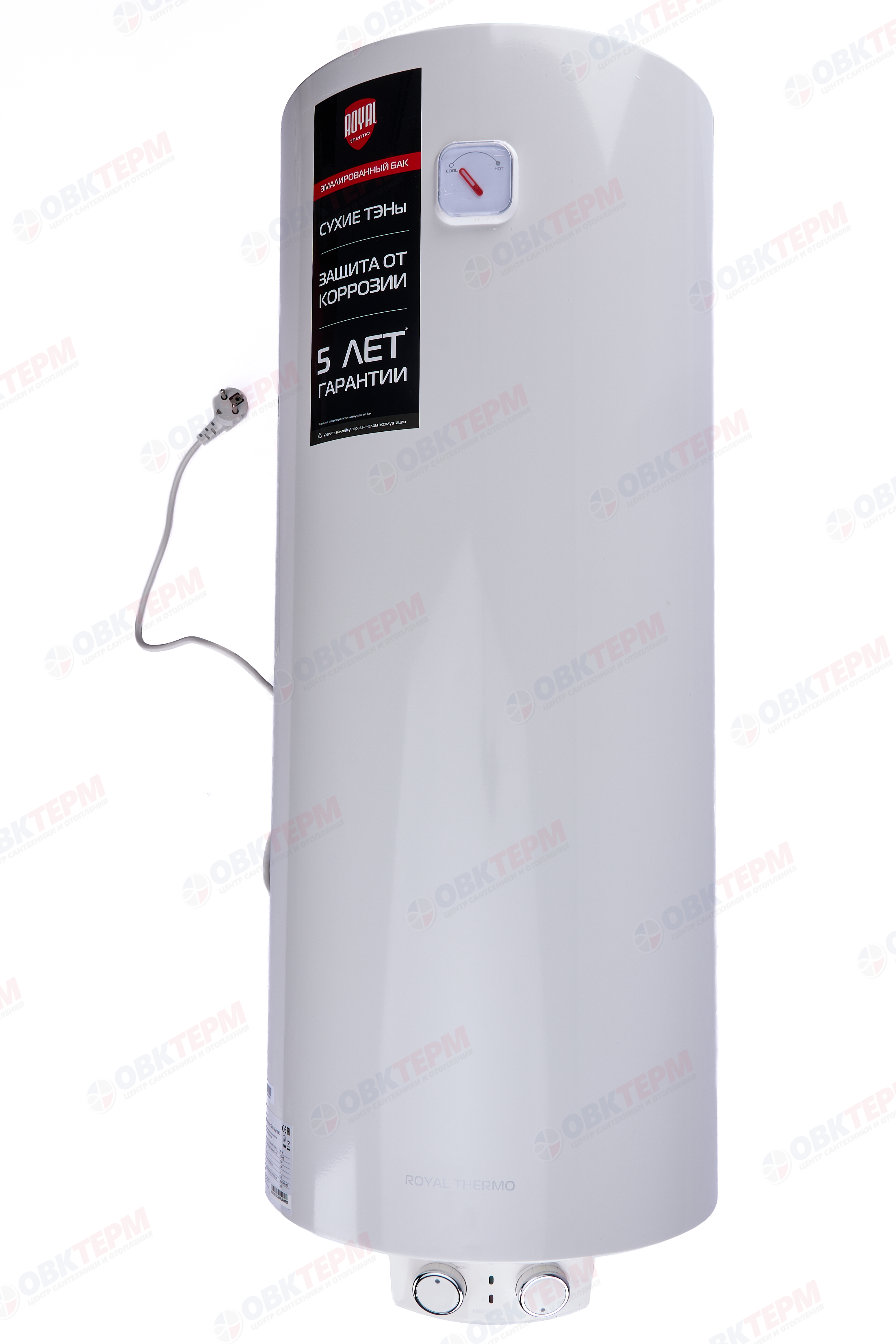 Водонагреватель Royal Thermo RWH 80 Heatronic Slim Dry (1,5 кВт, сухой тэн,белый,ш385*в1045*г397) - Изображение №2