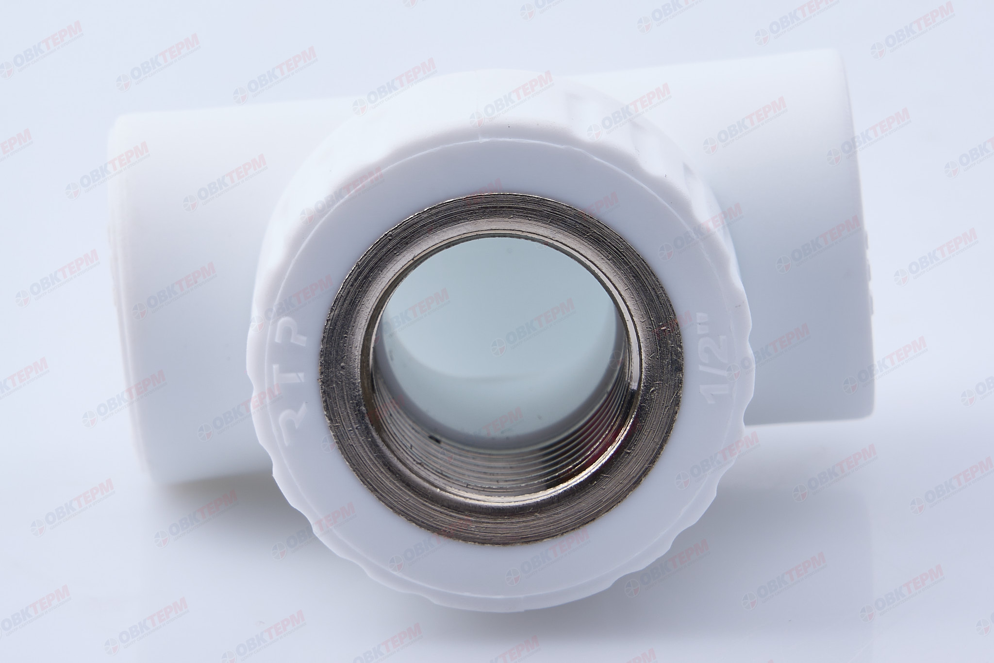 Тройник с МРВ 20 * 1/2" * 20    БЕЛЫЙ PP-R   (RTP)     (90/15) - Изображение №4
