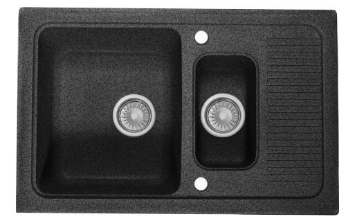 Мойка  КМ 77-49 SGA-420  черный  Fosto - Изображение №1