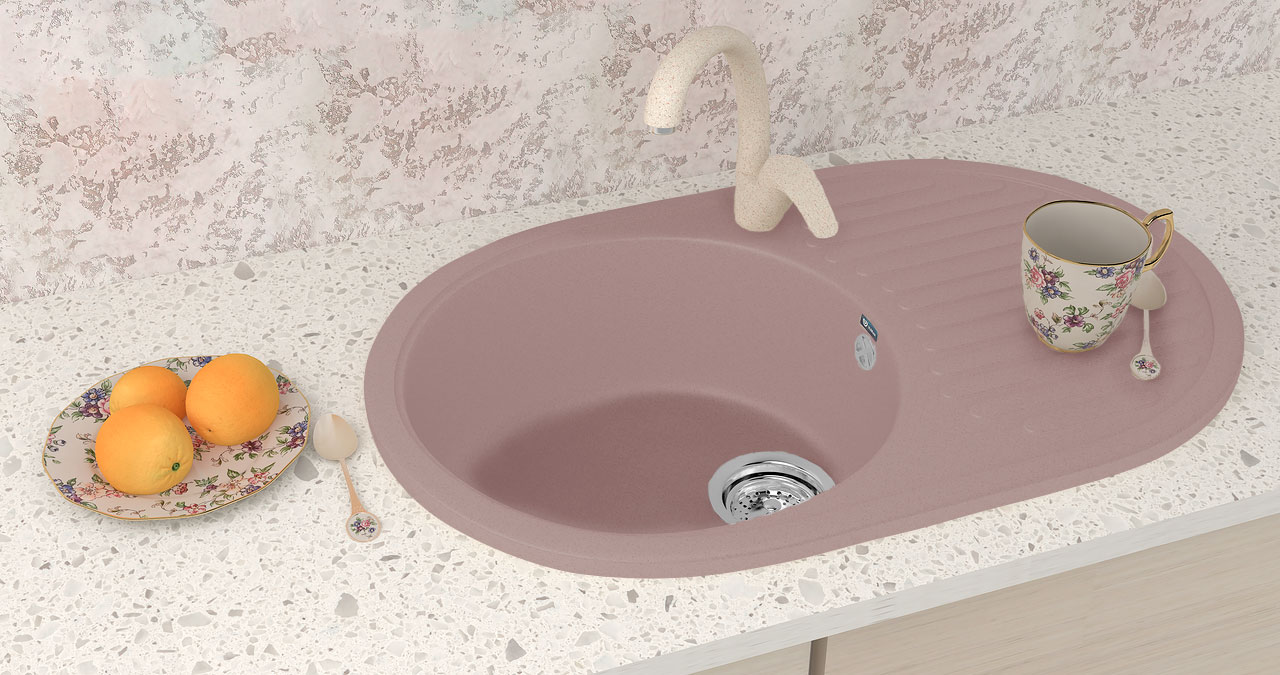 Мойка овальная Ulgran U - 107 - 307 (терракот) 720*455мм - миниатюра №3