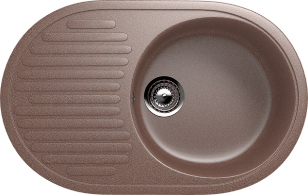 Мойка овальная Ulgran U - 107 - 307 (терракот) 720*455мм - изображение №1