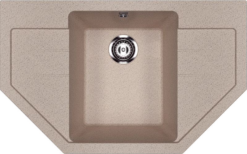 Мойка трапеция Ulgran U - 609 - 302 (песочный) 780*485мм РАСПРОДАЖА - изображение №1