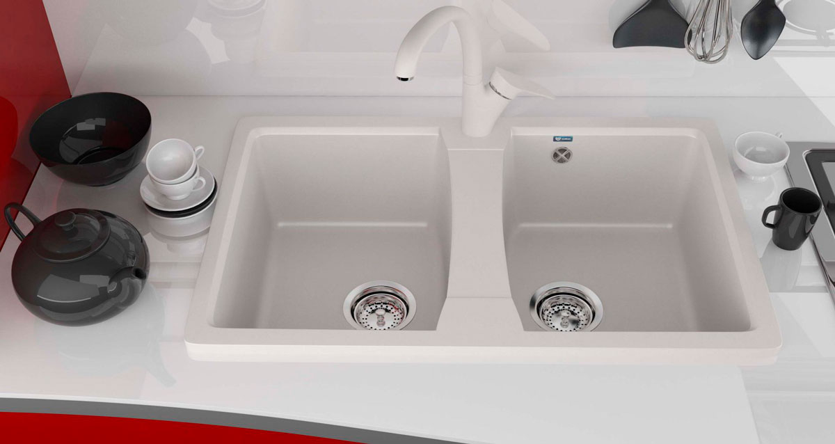 Мойка Ulgran U - 402 - 331 (белый) 770 х 495 mm - миниатюра №3