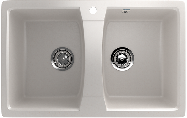 Мойка Ulgran U - 402 - 331 (белый) 770 х 495 mm - изображение №1
