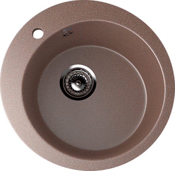 Мойка круглая Ulgran U - 405 - 307 (терракот) 495мм - Изображение №1