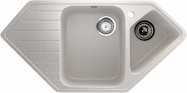 Мойка Ulgran U - 409 - 331 (белый) 970 х 500 mm - изображение №1