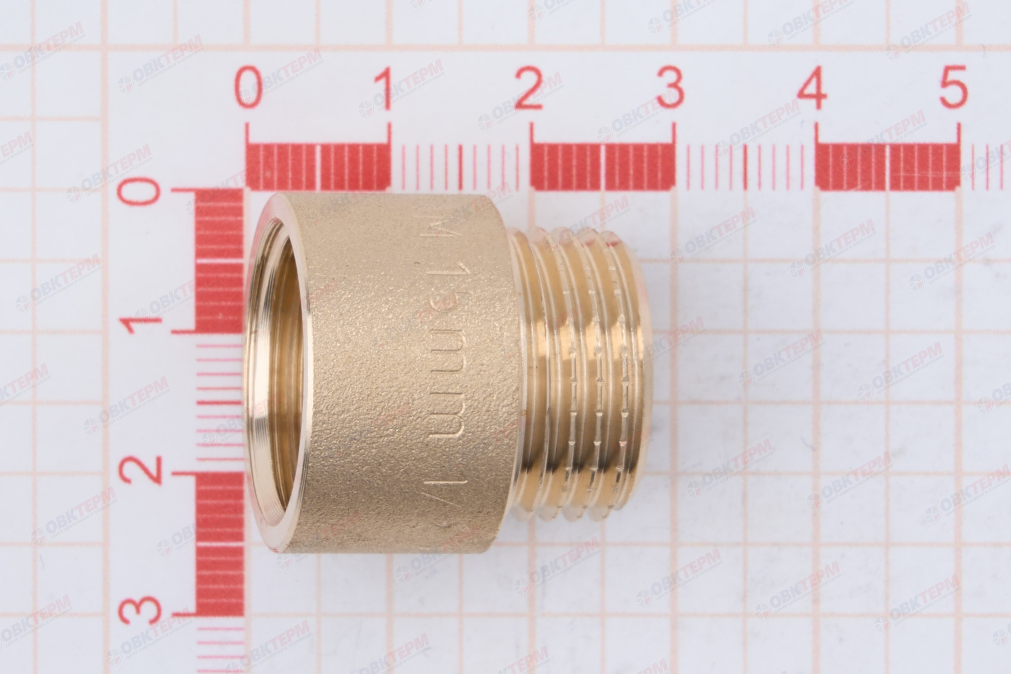 Удлинитель       1/2" , 15 мм,  БРОНЗА    TIM   (10шт) - миниатюра №6