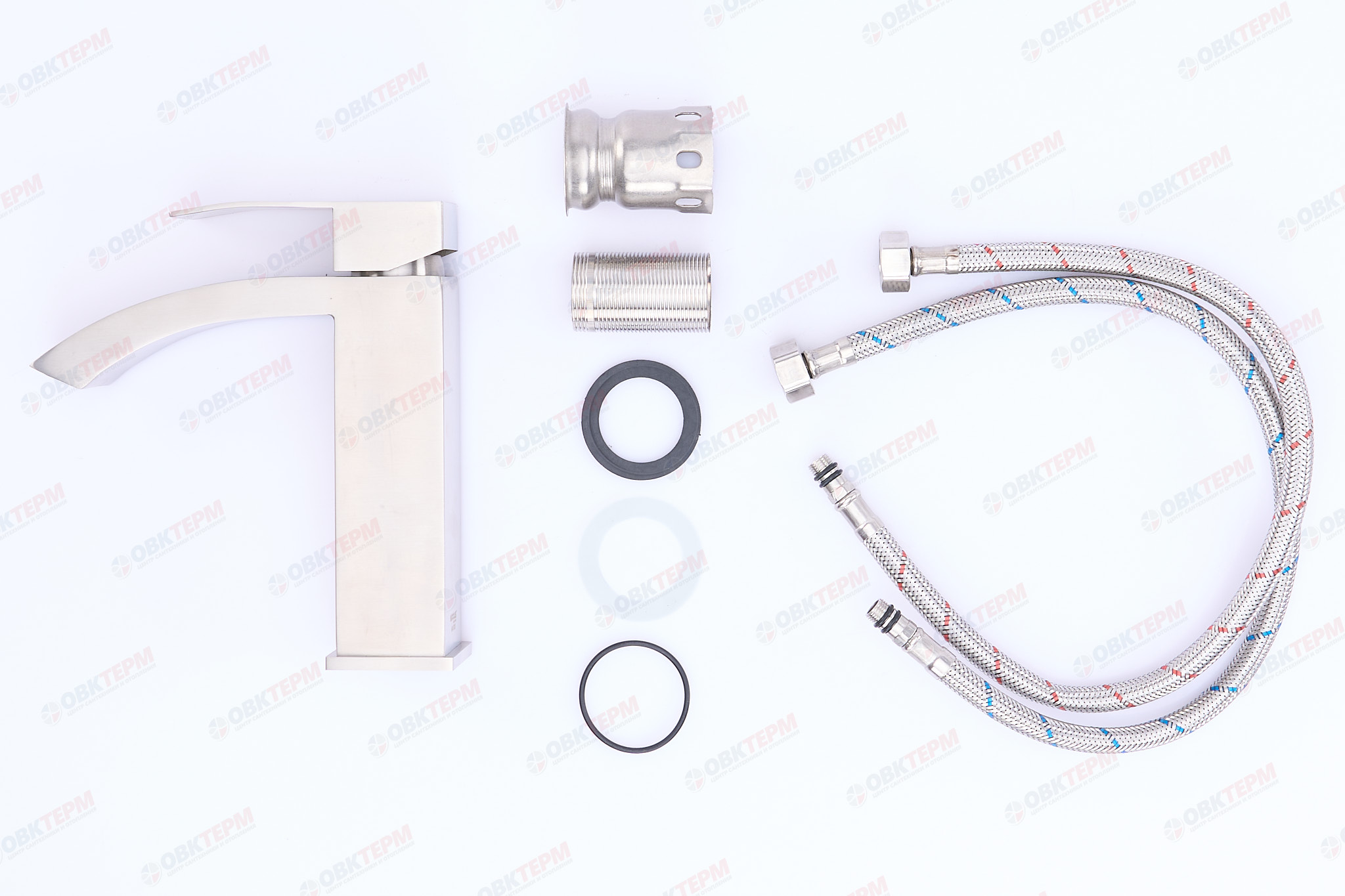 Смеситель д/умывальника нерж/сталь MIXXUS AMA 001  Ø40  (20 шт/ящ) - Изображение №4