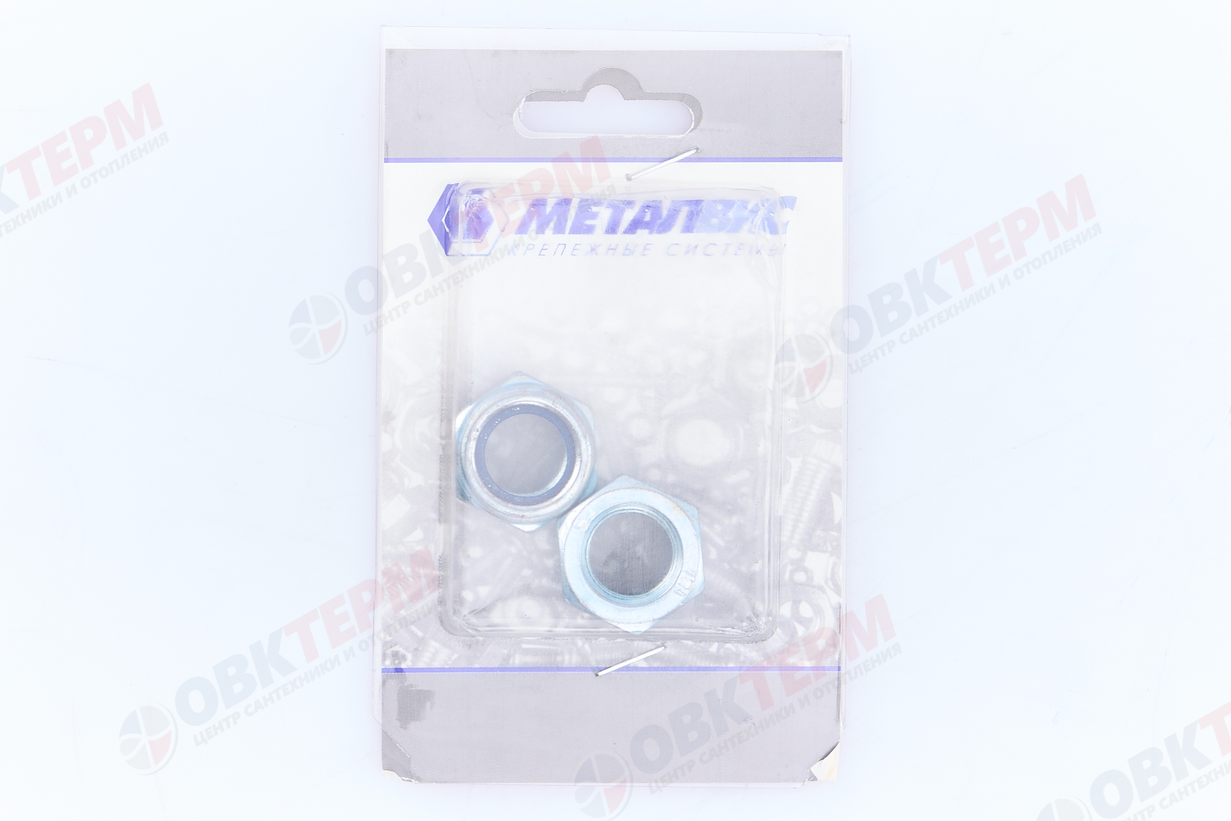 Гайка шестигранная М16.0 кл.пр. 6 (DIN985) Р (самостоп.) (уп. 2 шт.) Металвис - Изображение №4