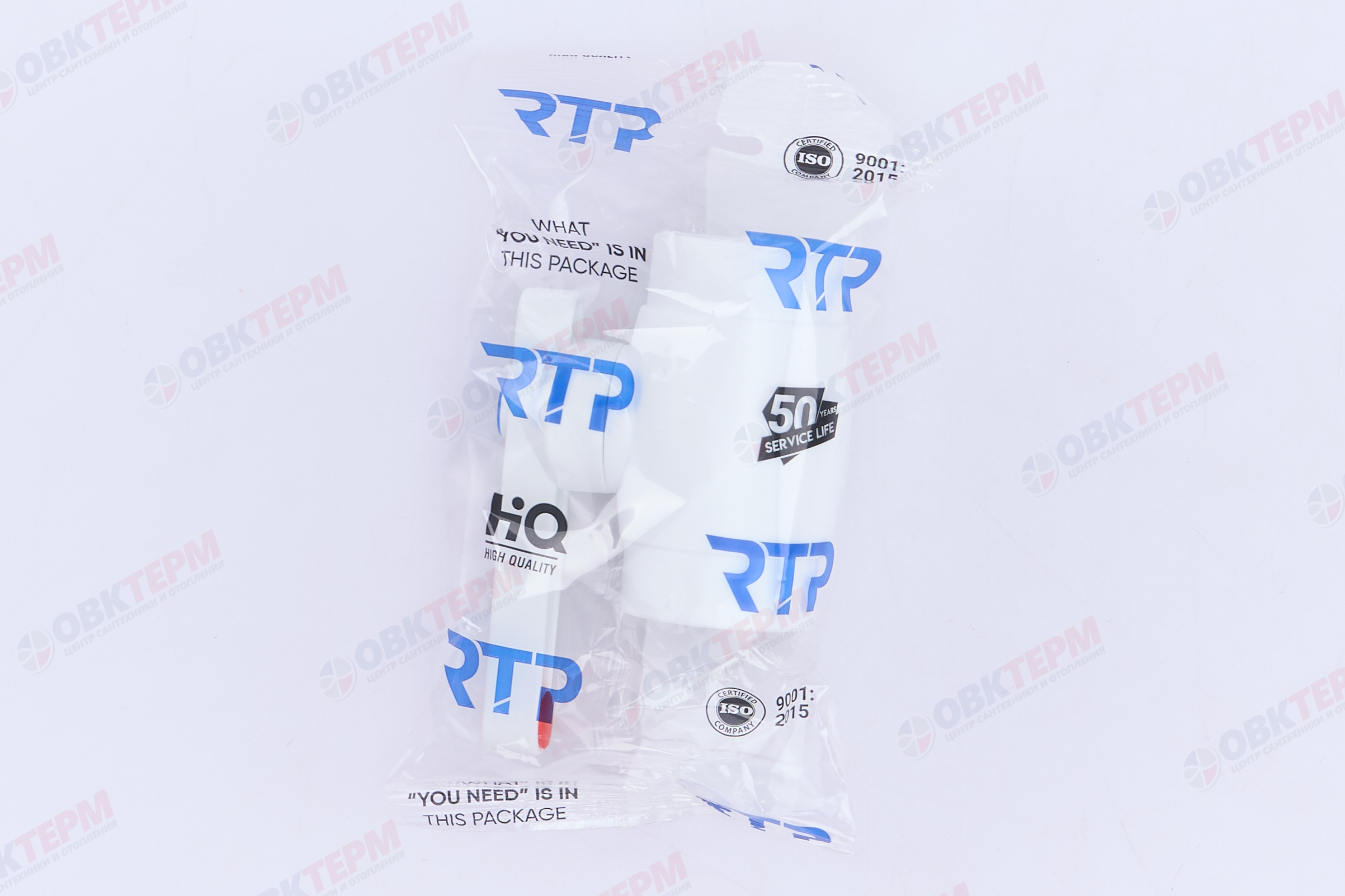 Кран пластиковый шаровый  32  (латунный  шар)  стандарт  БЕЛЫЙ PP-R   (RTP)    (20/1) - миниатюра №8