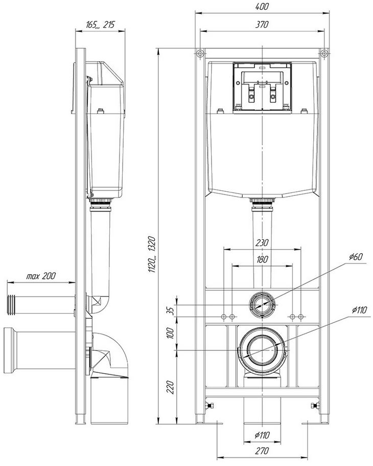 Инсталляц. сист д/унитаза DI (Тип 2-З-DI / кнопка / цвет ЗОЛОТО) - Изображение №3