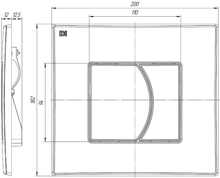 Инсталляц. сист д/унитаза DI (Тип 2-З-DI / кнопка / цвет ЗОЛОТО) - Изображение №4