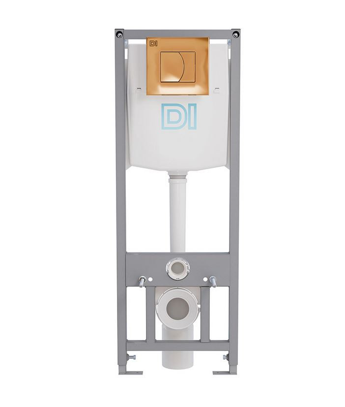 Инсталляц. сист д/унитаза DI (Тип 2-З-DI / кнопка / цвет ЗОЛОТО) - миниатюра №6