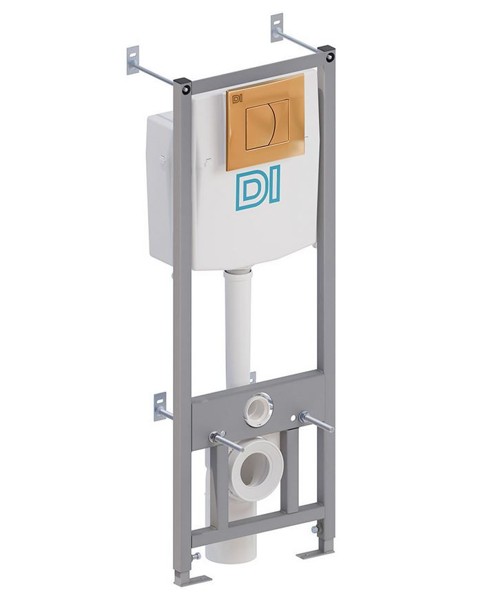 Инсталляц. сист д/унитаза DI (Тип 2-З-DI / кнопка / цвет ЗОЛОТО) - миниатюра №7
