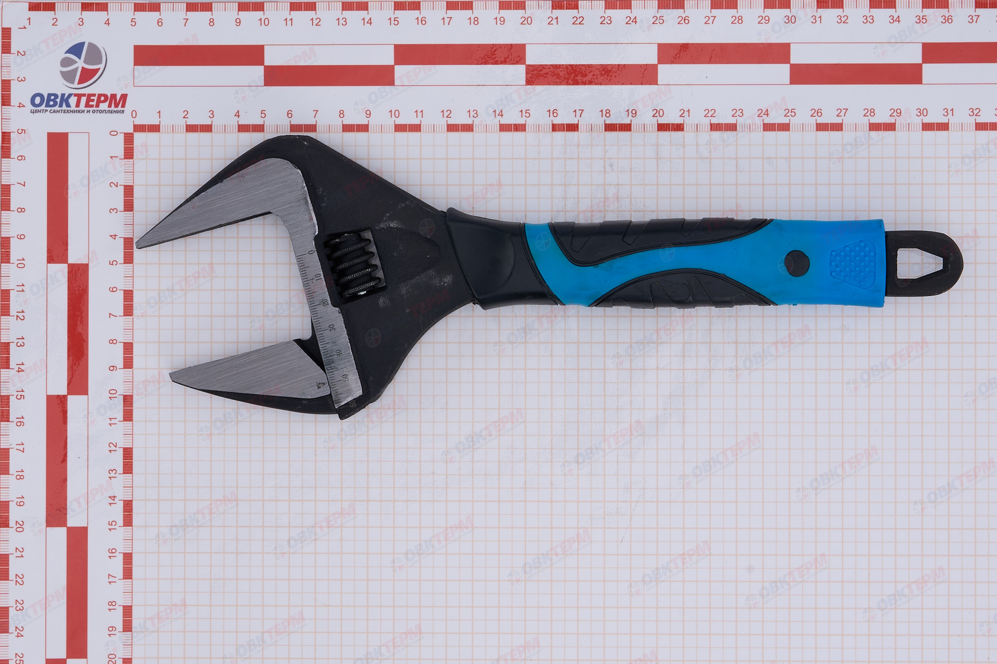 Ключ разводной 300 мм с тонкими губками, 2К рукоятка ТУНДРА - миниатюра №7