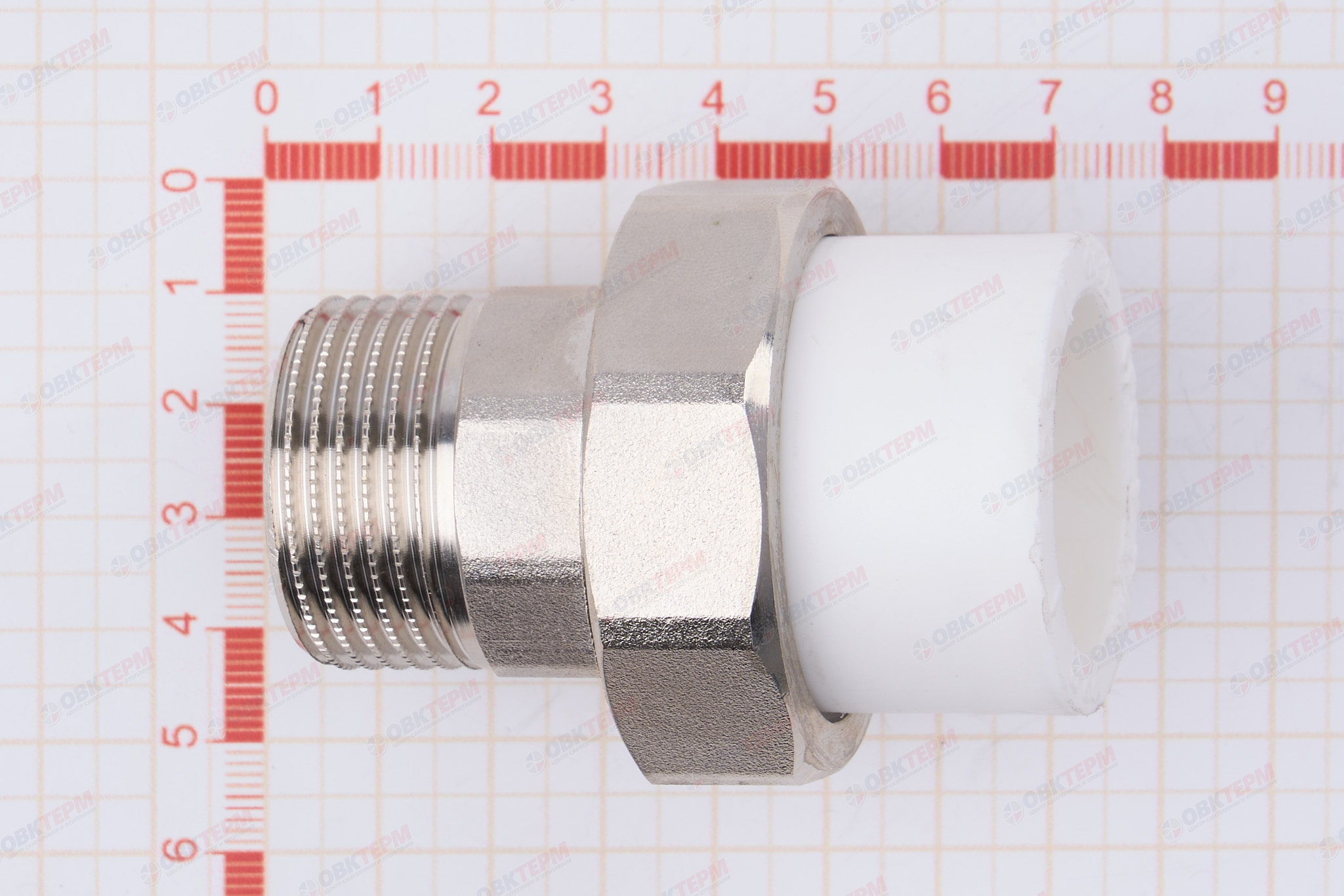 Разборное соединение 32 * 1" н    (белый)  (TIM) - миниатюра №6