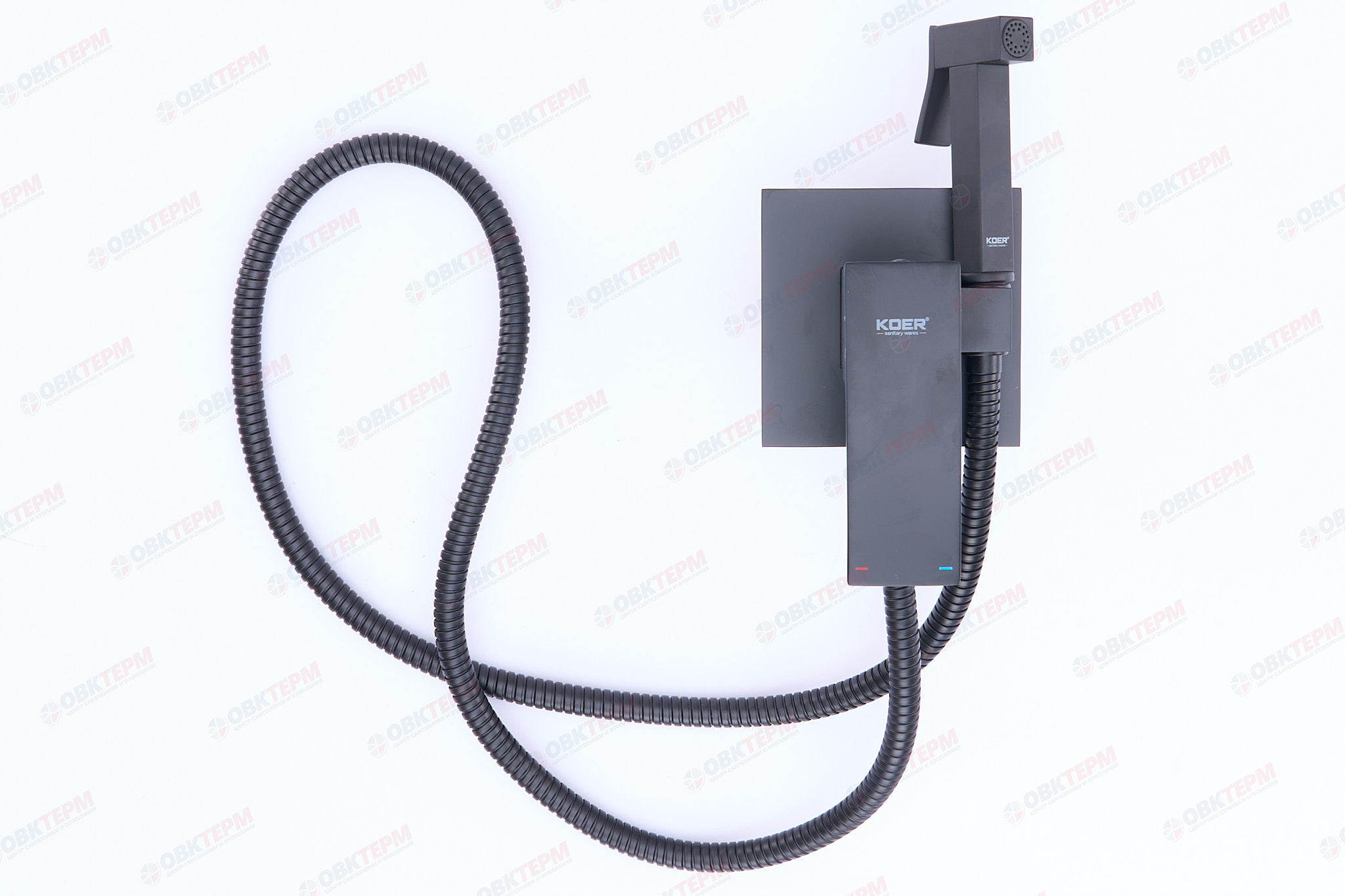 Смеситель с гигиеническим душем KOER KB-23007-05 латунь (Цвет черный) (8шт/ящ) - миниатюра №3