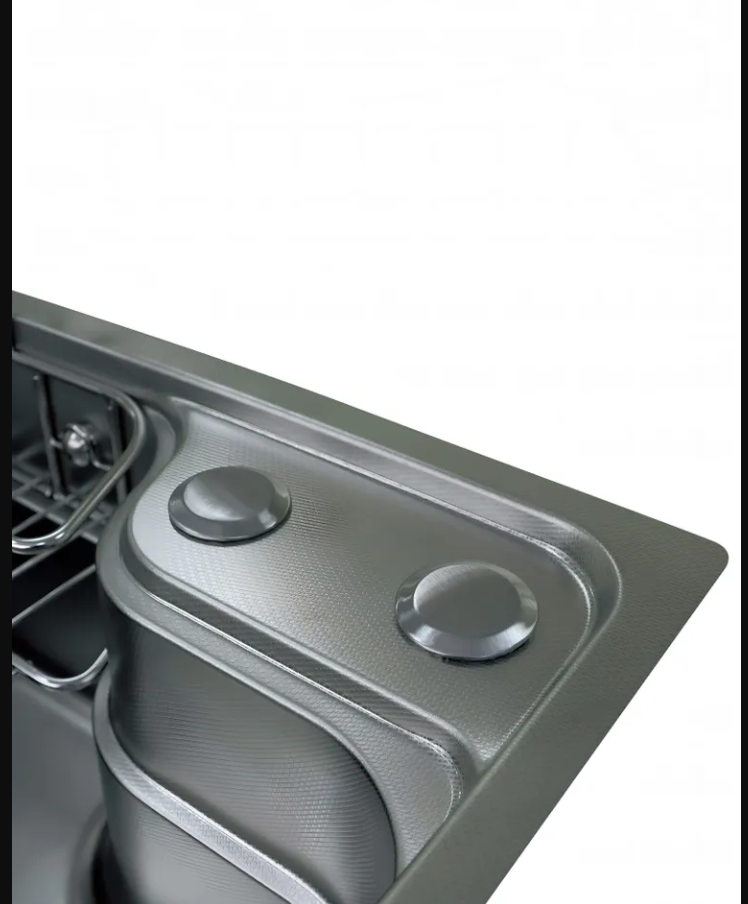 Мойка DIKALAN KN784808 / SUS-304; Размер 780*480*220; Цвет - Черный - Изображение №5